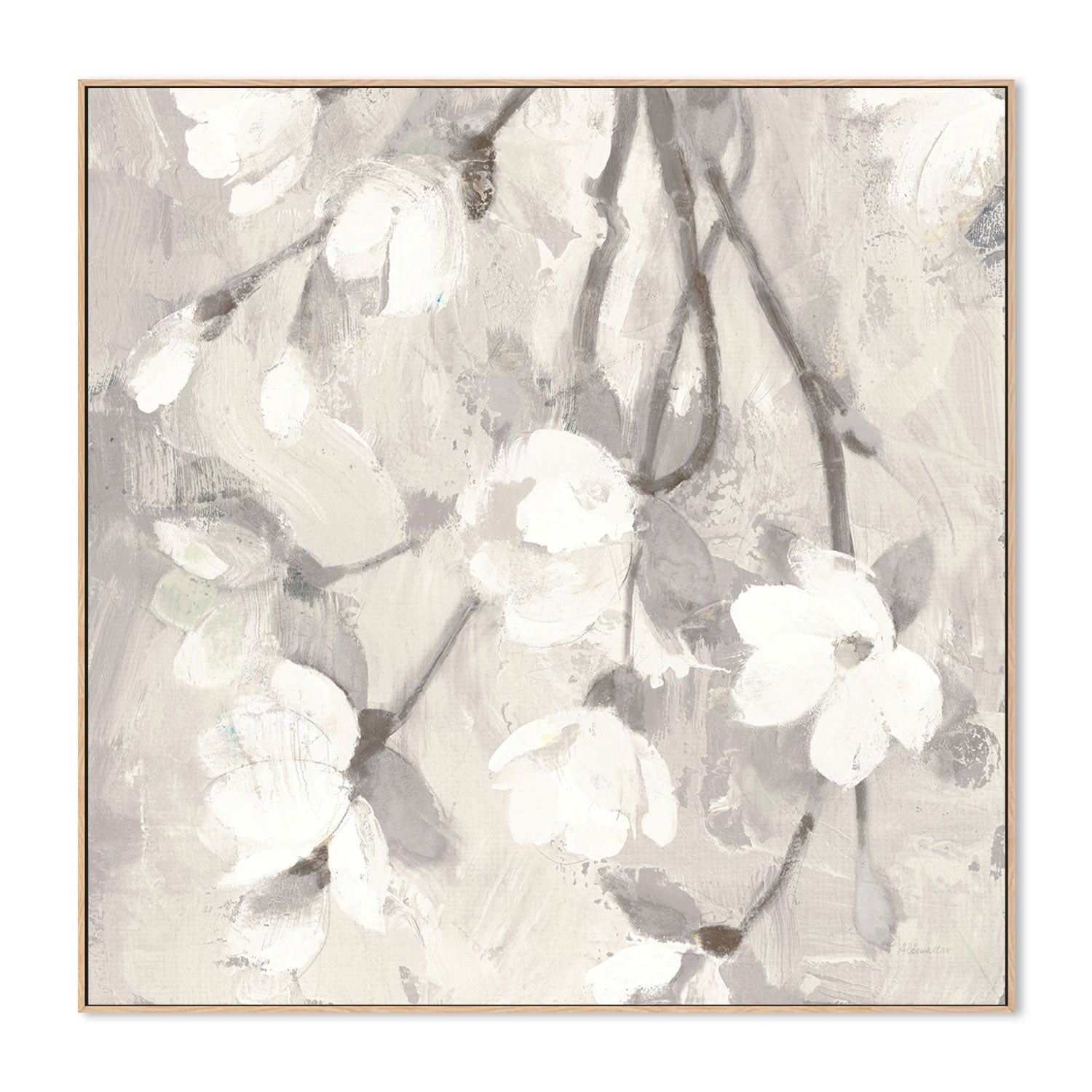 wall-art-print-canvas-poster-framed-Magnolia Branch , By Albena Hristova-GIOIA-WALL-ART