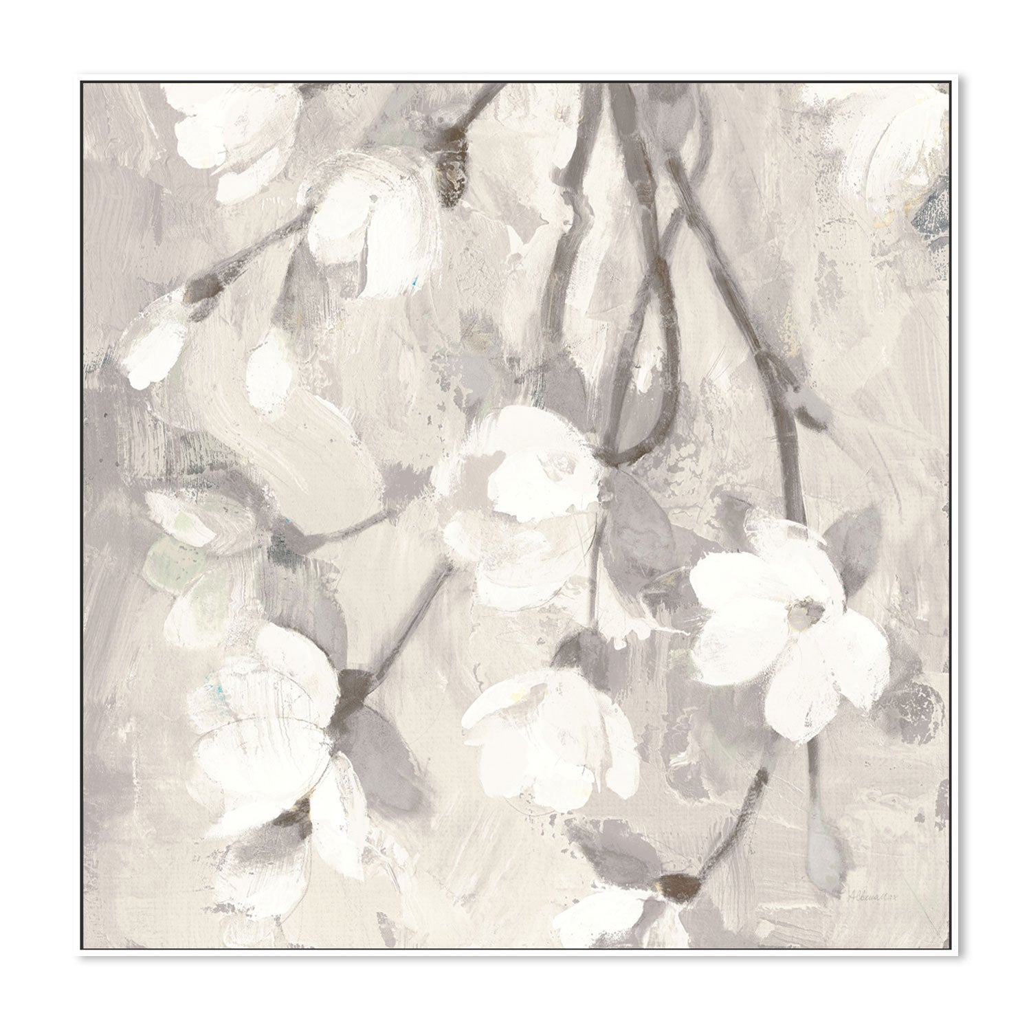 wall-art-print-canvas-poster-framed-Magnolia Branch , By Albena Hristova-GIOIA-WALL-ART