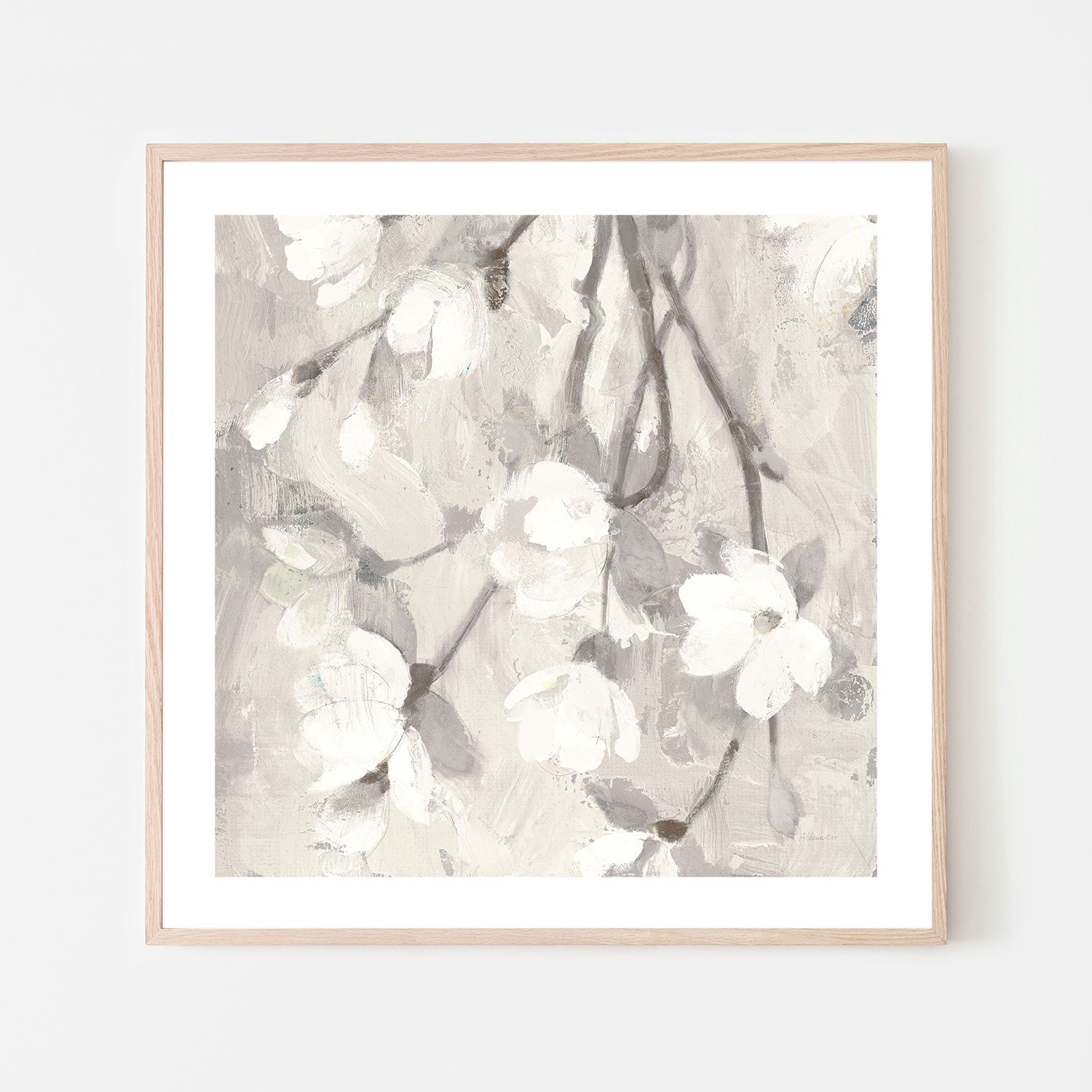 wall-art-print-canvas-poster-framed-Magnolia Branch , By Albena Hristova-GIOIA-WALL-ART