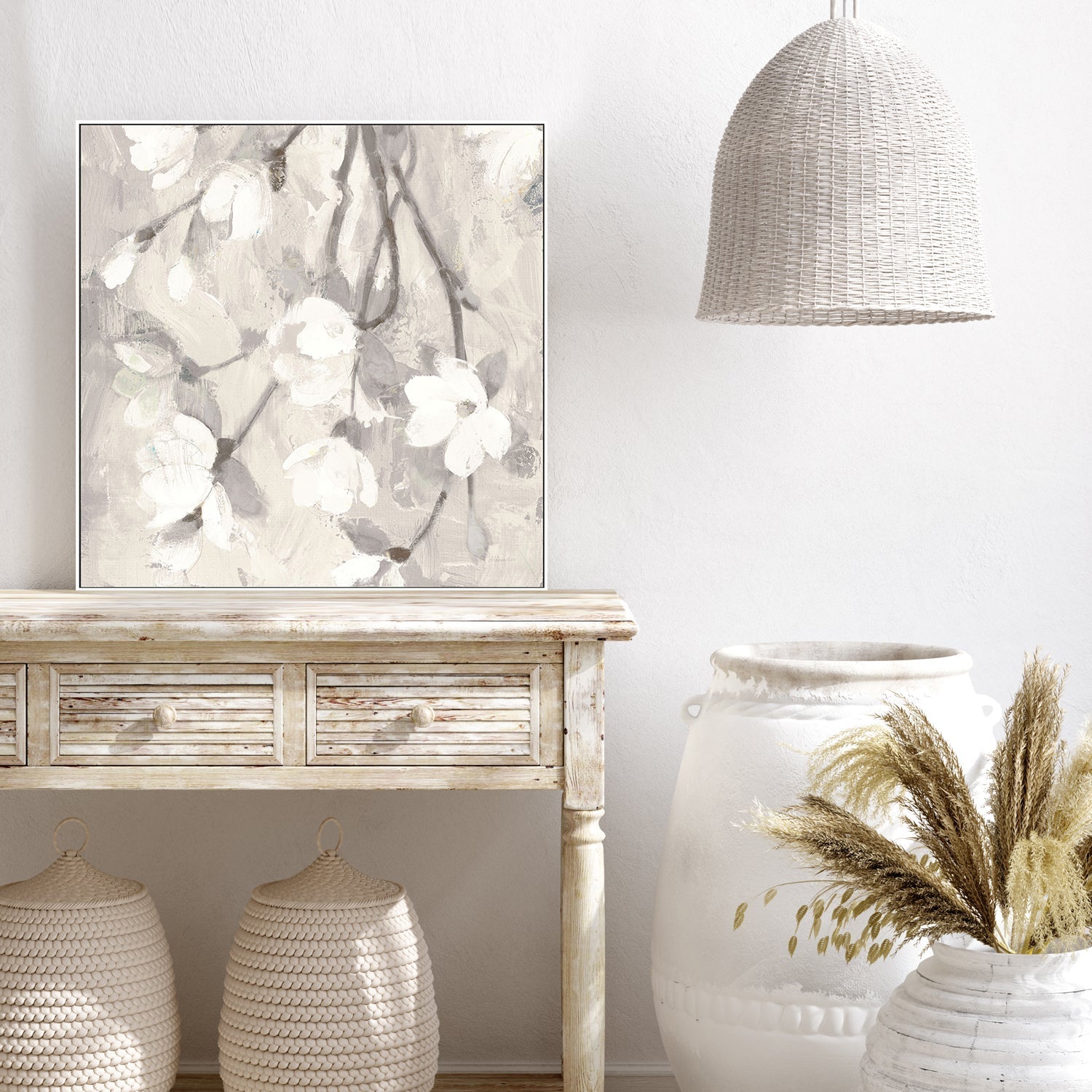wall-art-print-canvas-poster-framed-Magnolia Branch , By Albena Hristova-GIOIA-WALL-ART