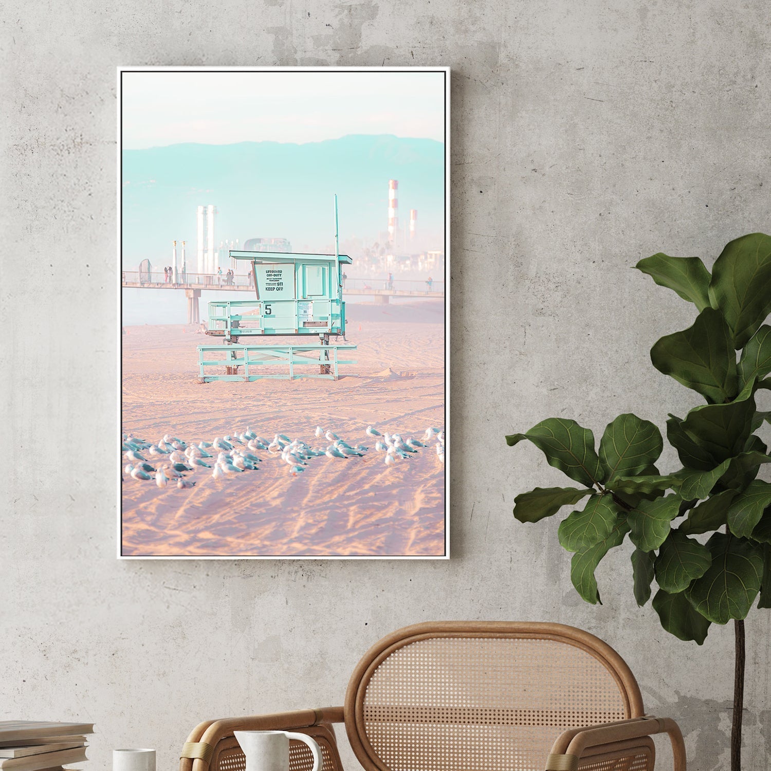 wall-art-print-canvas-poster-framed-Malibu Lookout , By Richard Podgurski-2