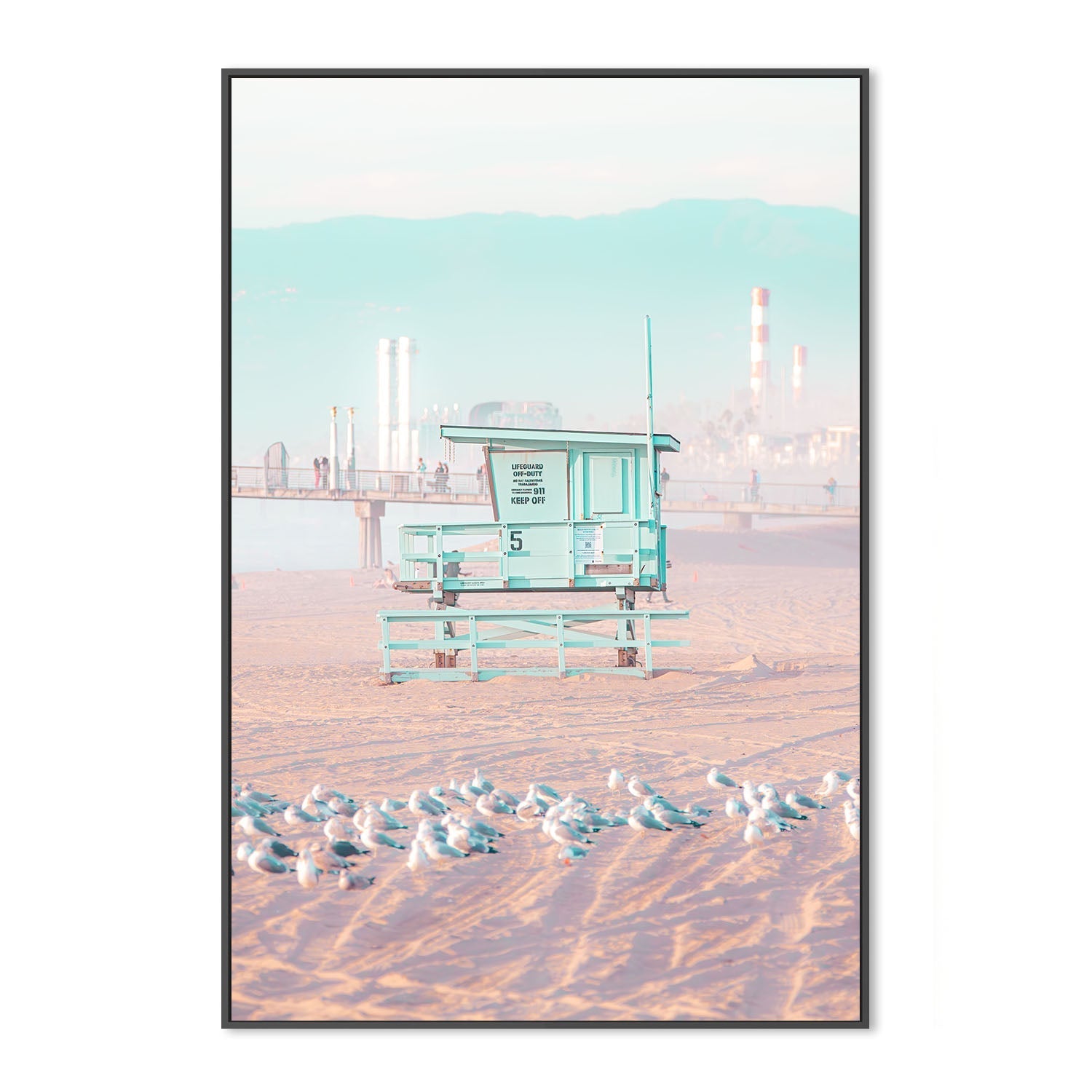 wall-art-print-canvas-poster-framed-Malibu Lookout , By Richard Podgurski-3