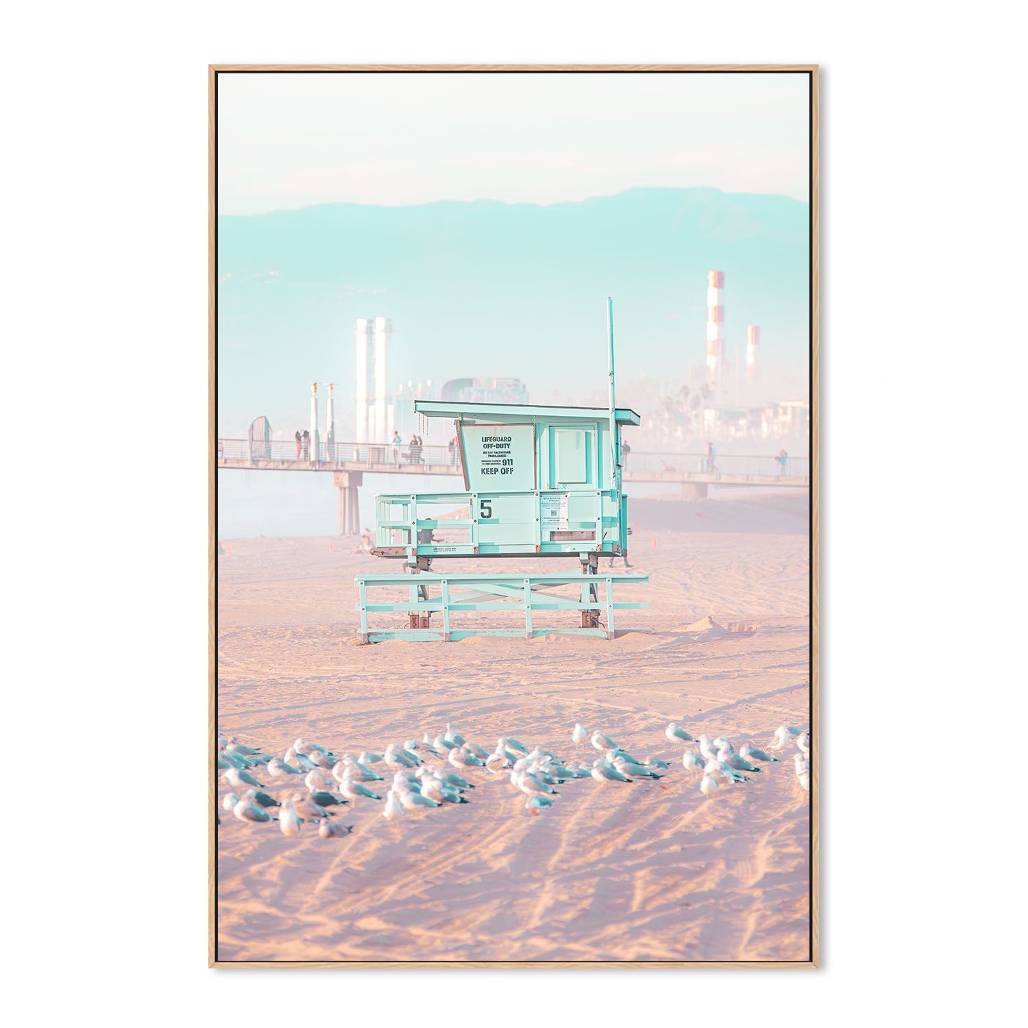 wall-art-print-canvas-poster-framed-Malibu Lookout , By Richard Podgurski-4