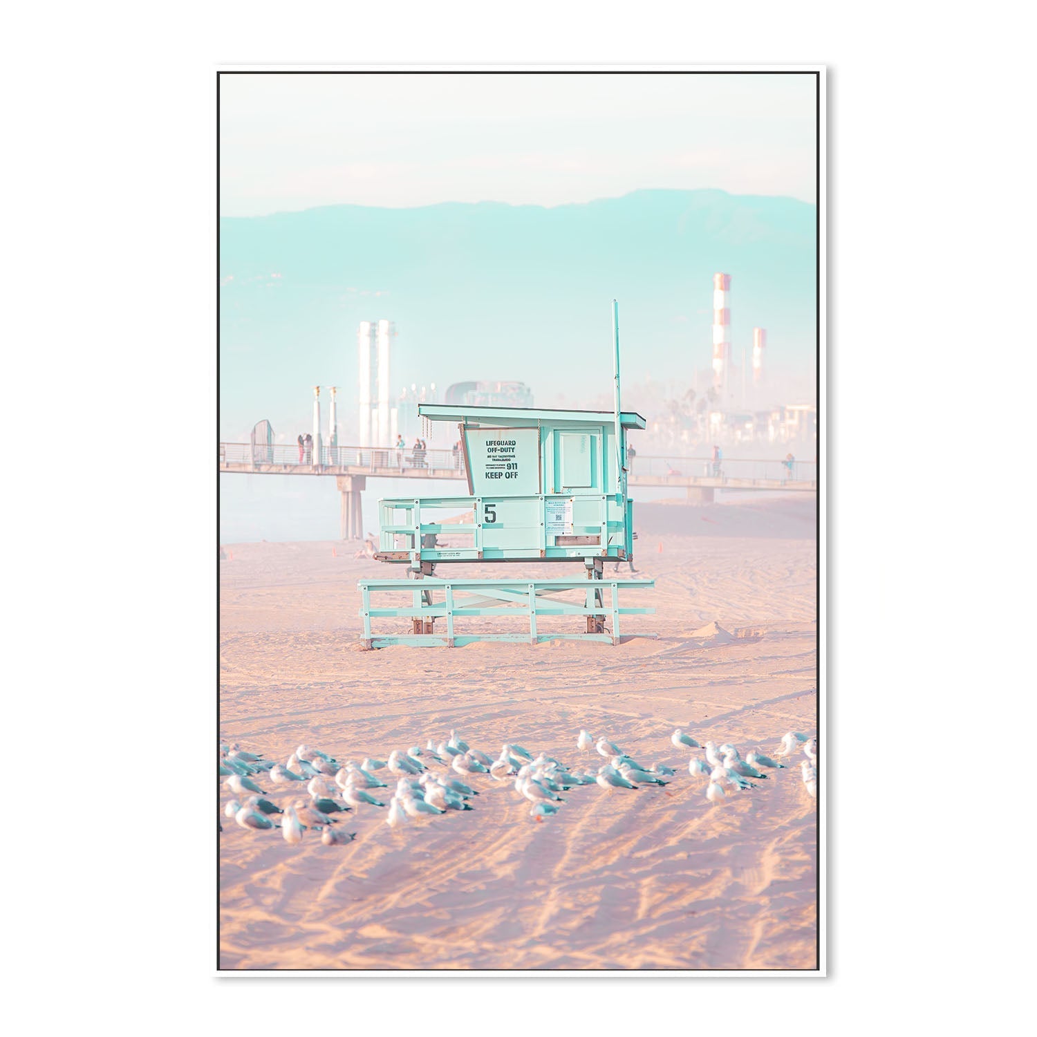 wall-art-print-canvas-poster-framed-Malibu Lookout , By Richard Podgurski-5