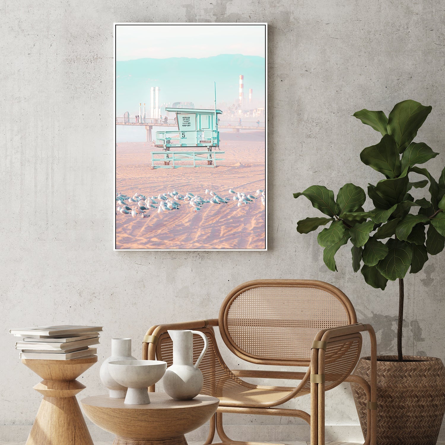 wall-art-print-canvas-poster-framed-Malibu Lookout , By Richard Podgurski-7