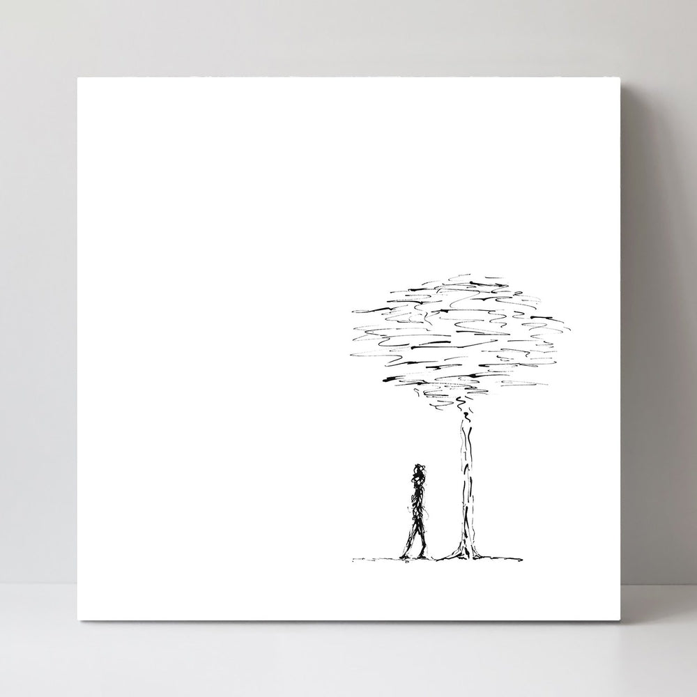 wall-art-print-canvas-poster-framed-Man And Tree-by-Danushka Abeygoda-Gioia Wall Art