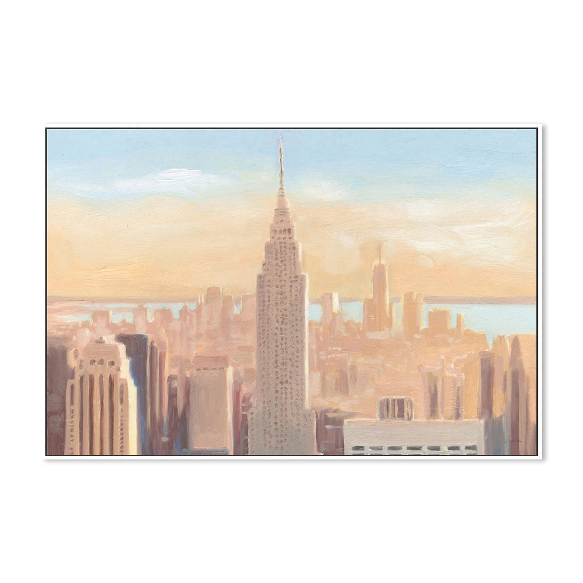 wall-art-print-canvas-poster-framed-Manhattan Dawn-by-James Wiens-Gioia Wall Art