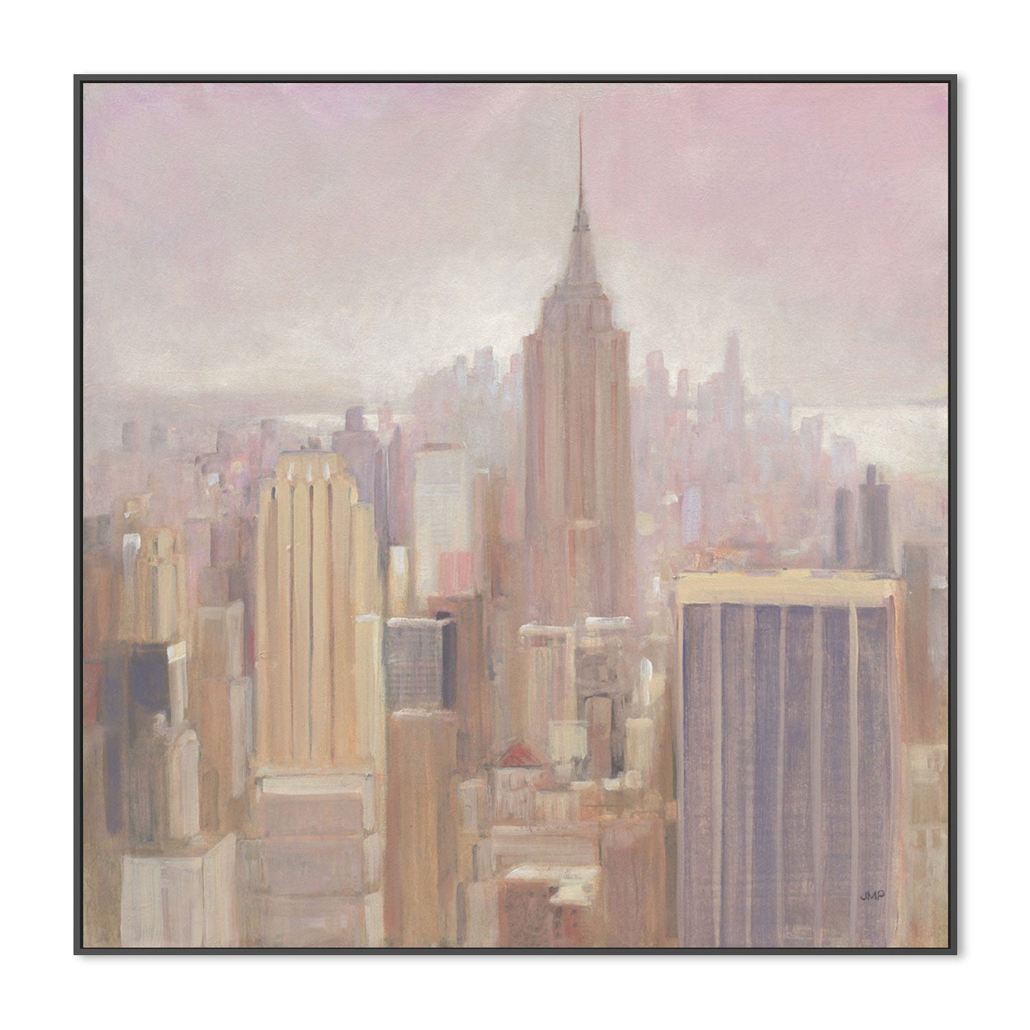 wall-art-print-canvas-poster-framed-Manhattan in the Mist-by-Julia Purinton-Gioia Wall Art