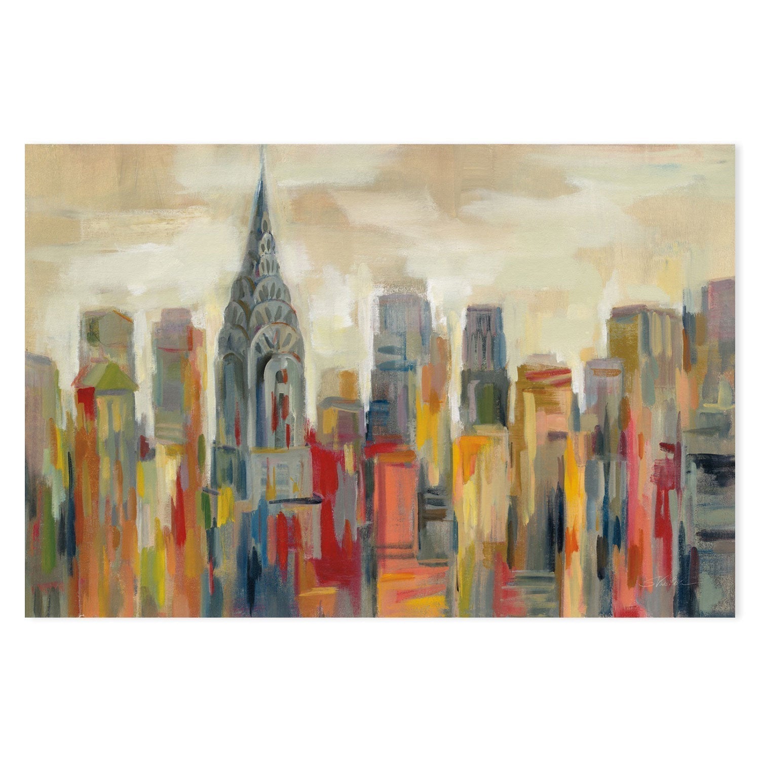 wall-art-print-canvas-poster-framed-Manhattan, The Chrysler Building-by-Silvia Vassileva-Gioia Wall Art