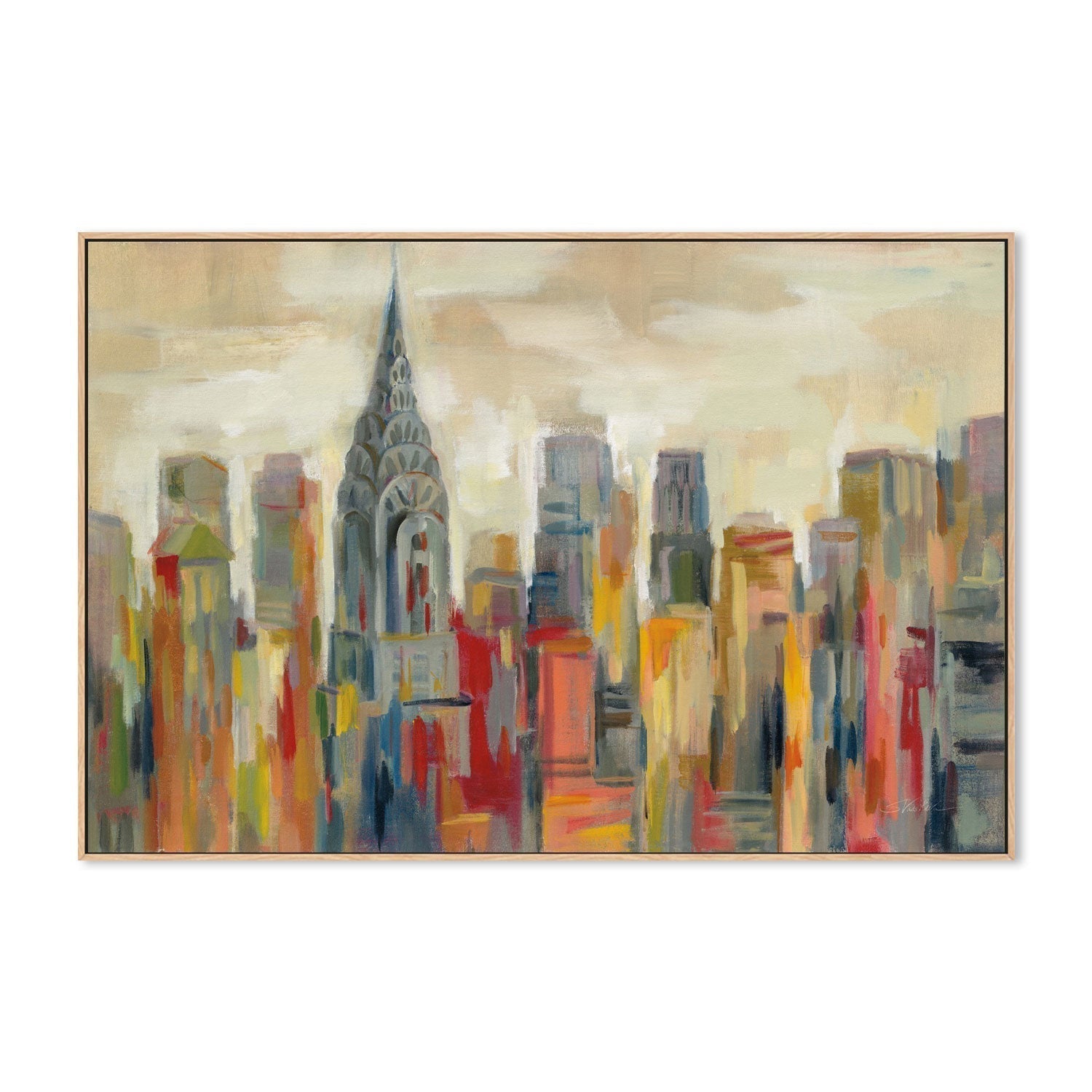 wall-art-print-canvas-poster-framed-Manhattan, The Chrysler Building-by-Silvia Vassileva-Gioia Wall Art