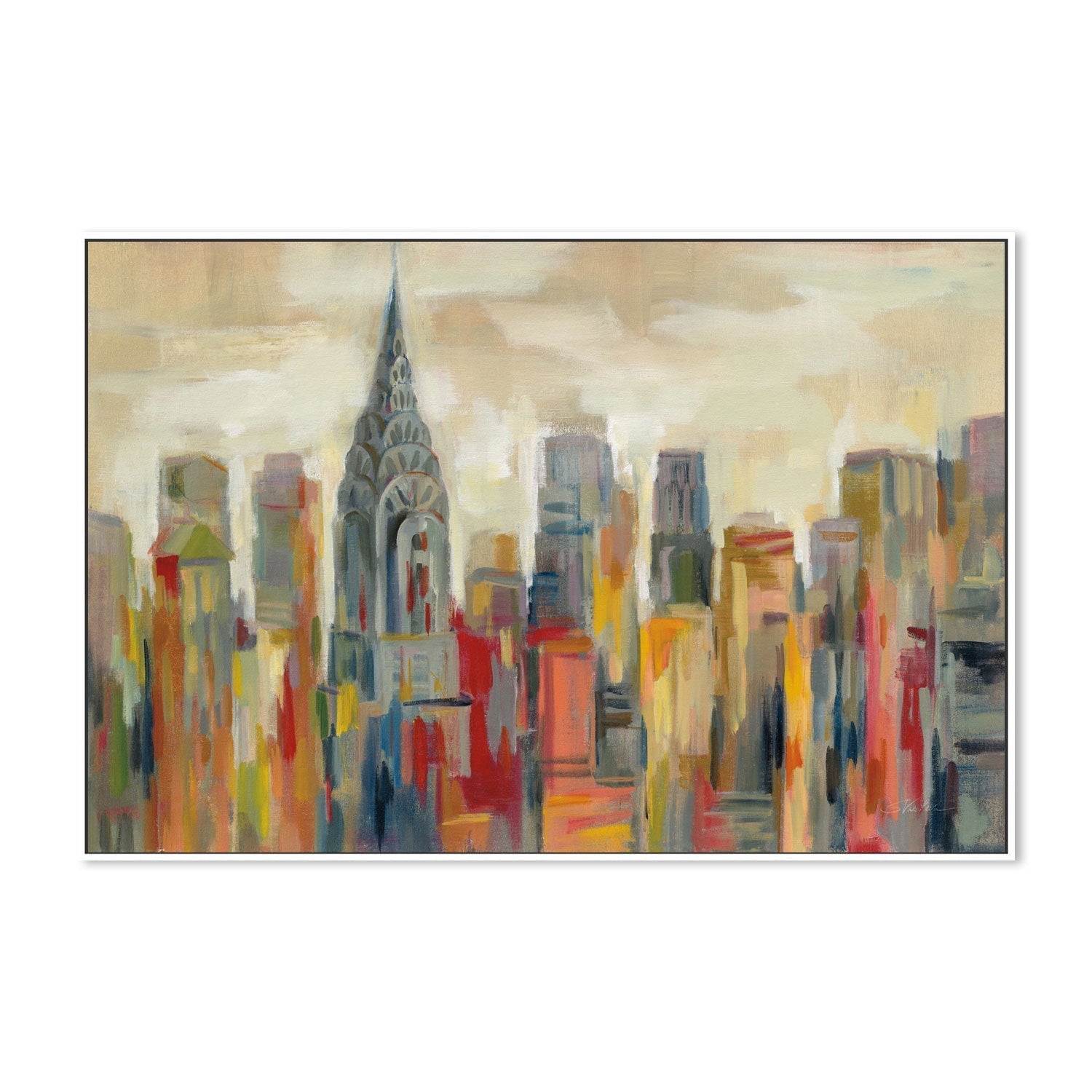wall-art-print-canvas-poster-framed-Manhattan, The Chrysler Building-by-Silvia Vassileva-Gioia Wall Art