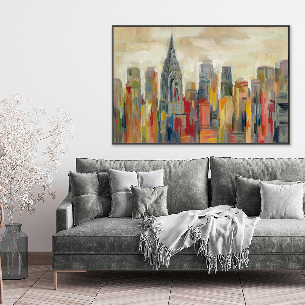 wall-art-print-canvas-poster-framed-Manhattan, The Chrysler Building-by-Silvia Vassileva-Gioia Wall Art