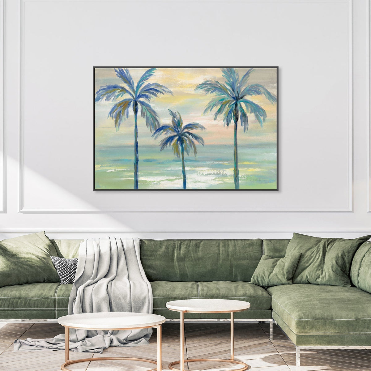wall-art-print-canvas-poster-framed-Marine Layer Palms , By Silvia Vassileva-GIOIA-WALL-ART