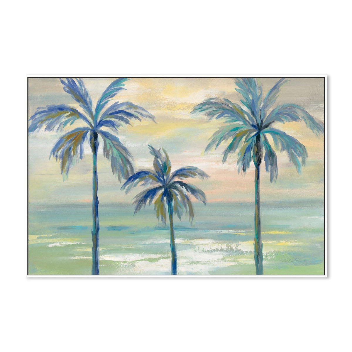 wall-art-print-canvas-poster-framed-Marine Layer Palms , By Silvia Vassileva-GIOIA-WALL-ART