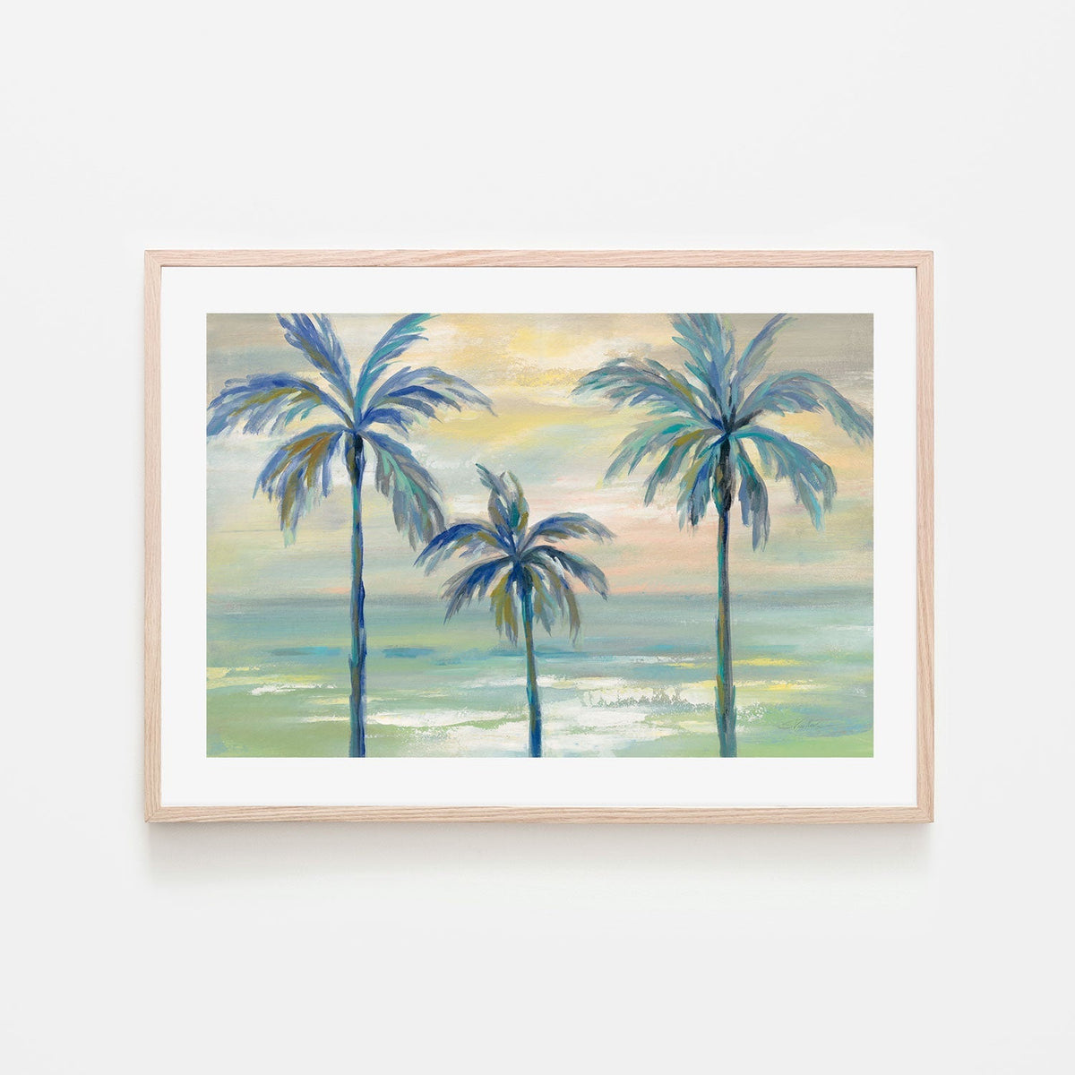 wall-art-print-canvas-poster-framed-Marine Layer Palms , By Silvia Vassileva-GIOIA-WALL-ART