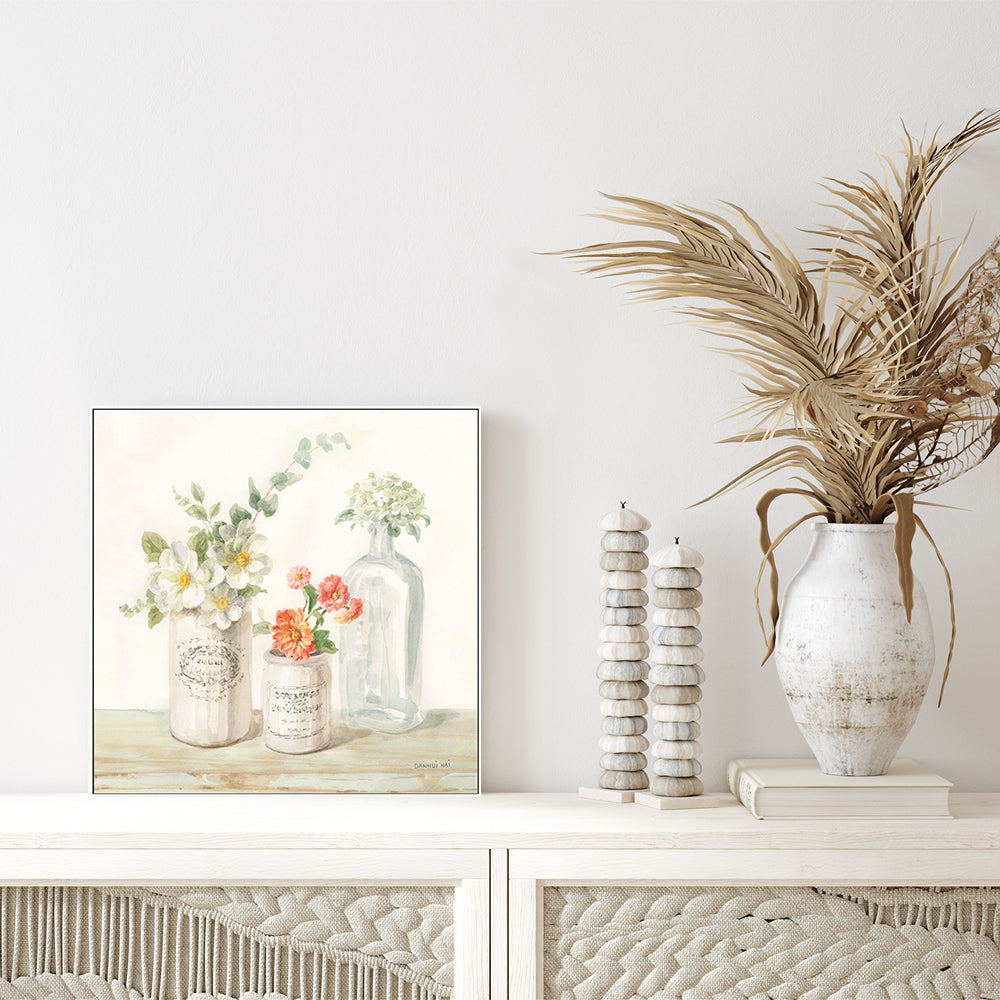 wall-art-print-canvas-poster-framed-Marmalade Flowers, Style A-by-Danhui Nai-Gioia Wall Art