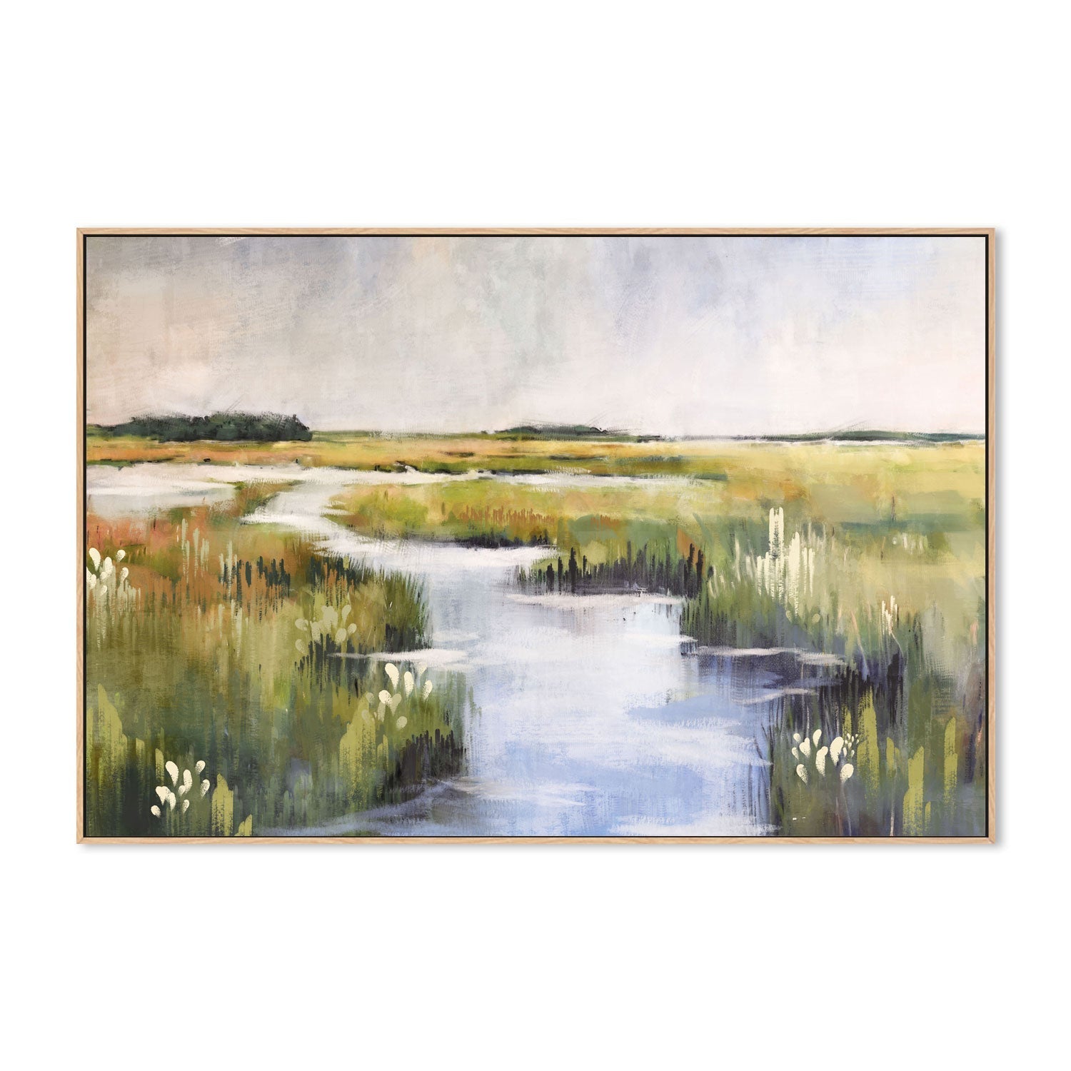 wall-art-print-canvas-poster-framed-Marshlands, Style B , By Nina Blue-4