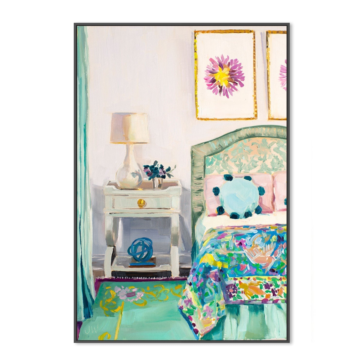 wall-art-print-canvas-poster-framed-Mary Ellen's Bedroom , By Jenny Westenhofer Art-3