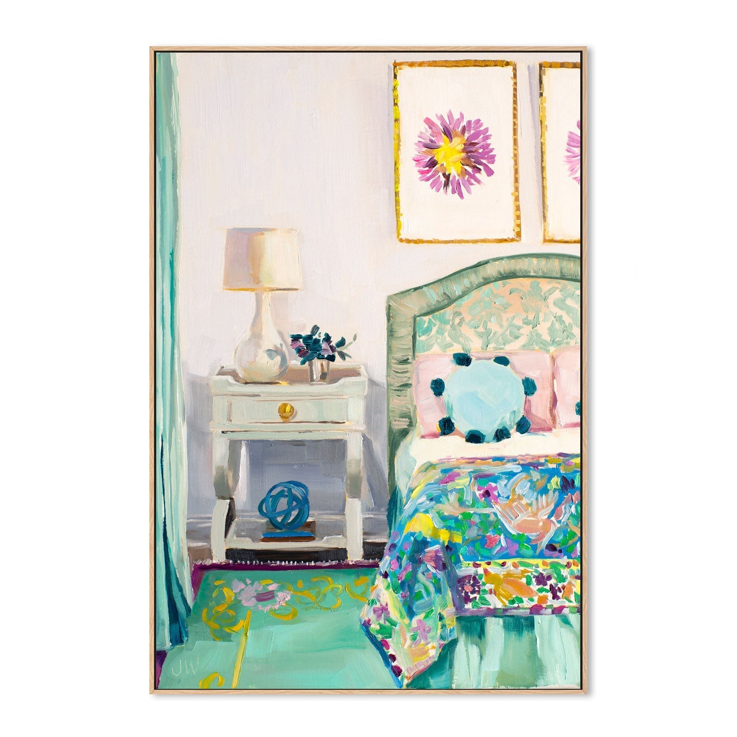 wall-art-print-canvas-poster-framed-Mary Ellen's Bedroom , By Jenny Westenhofer Art-4