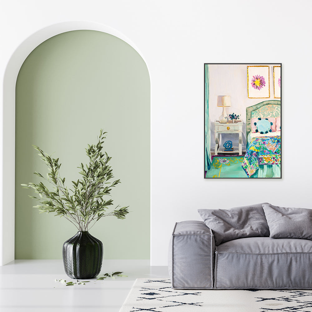 wall-art-print-canvas-poster-framed-Mary Ellen's Bedroom , By Jenny Westenhofer Art-7