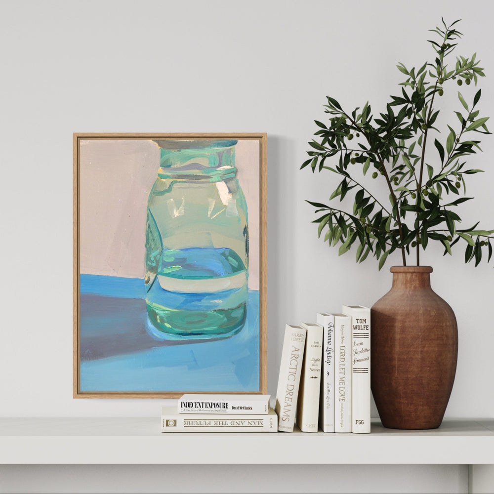 wall-art-print-canvas-poster-framed-Mason Jar-by-Jenny Westenhofer Art-Gioia Wall Art