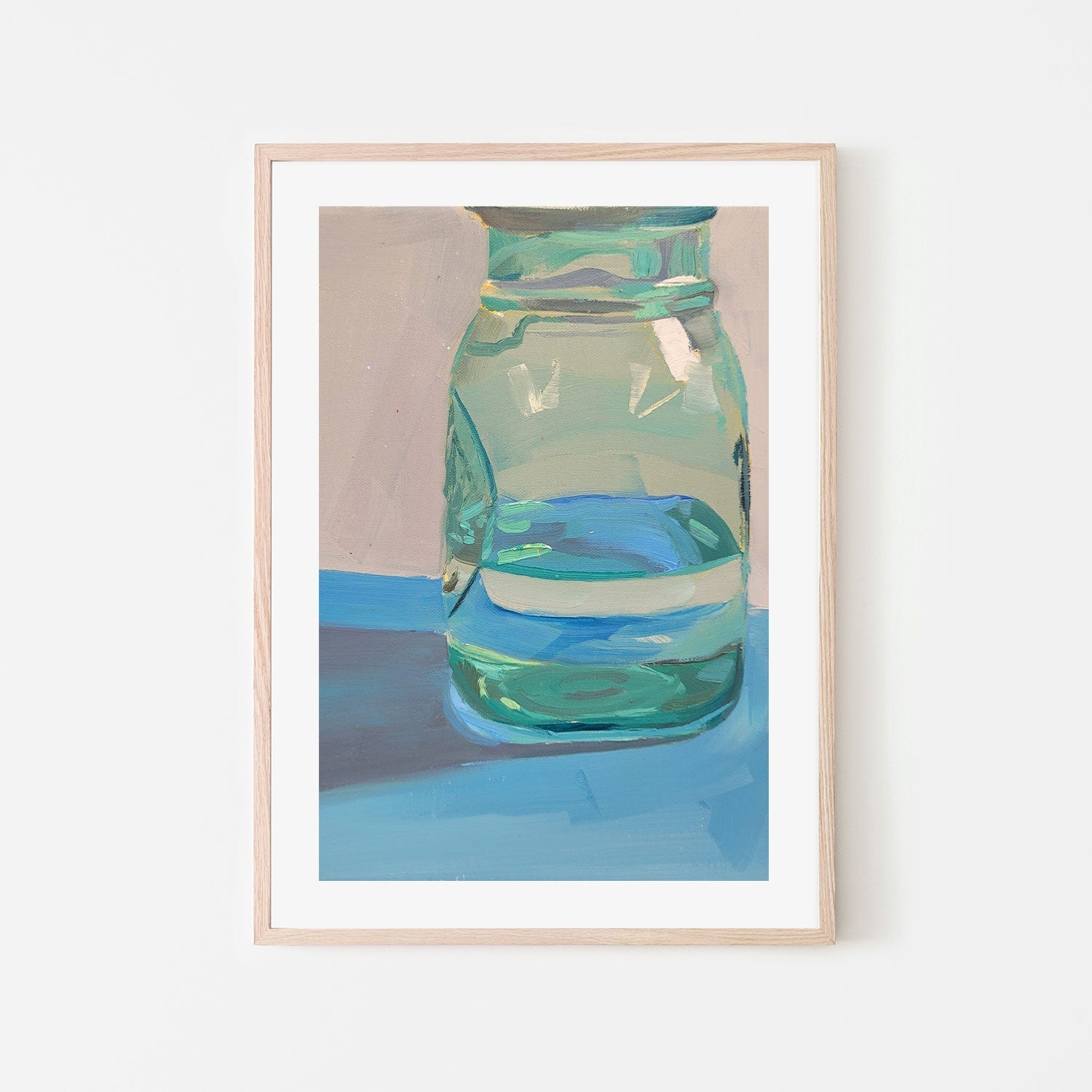 wall-art-print-canvas-poster-framed-Mason Jar-by-Jenny Westenhofer Art-Gioia Wall Art