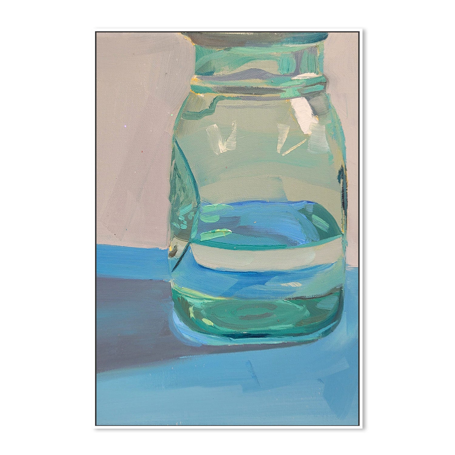 wall-art-print-canvas-poster-framed-Mason Jar-by-Jenny Westenhofer Art-Gioia Wall Art