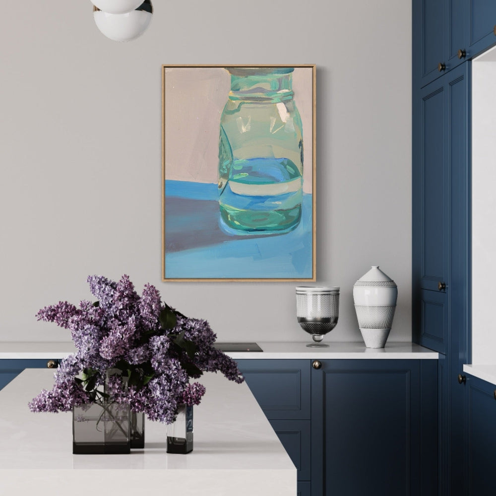wall-art-print-canvas-poster-framed-Mason Jar-by-Jenny Westenhofer Art-Gioia Wall Art