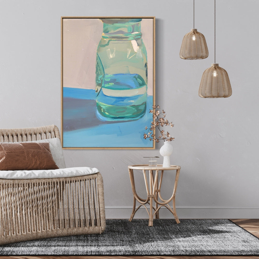 wall-art-print-canvas-poster-framed-Mason Jar-by-Jenny Westenhofer Art-Gioia Wall Art