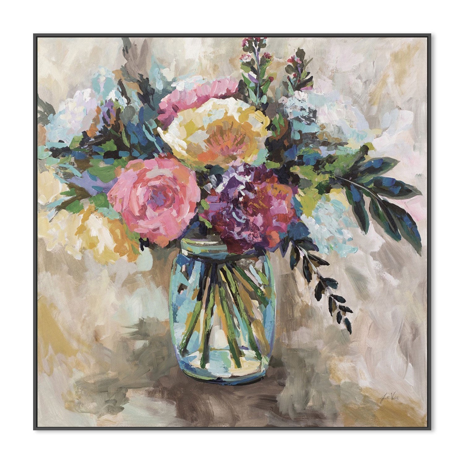 wall-art-print-canvas-poster-framed-Masons Bouquet Light-by-Jeanette Vertentes-Gioia Wall Art