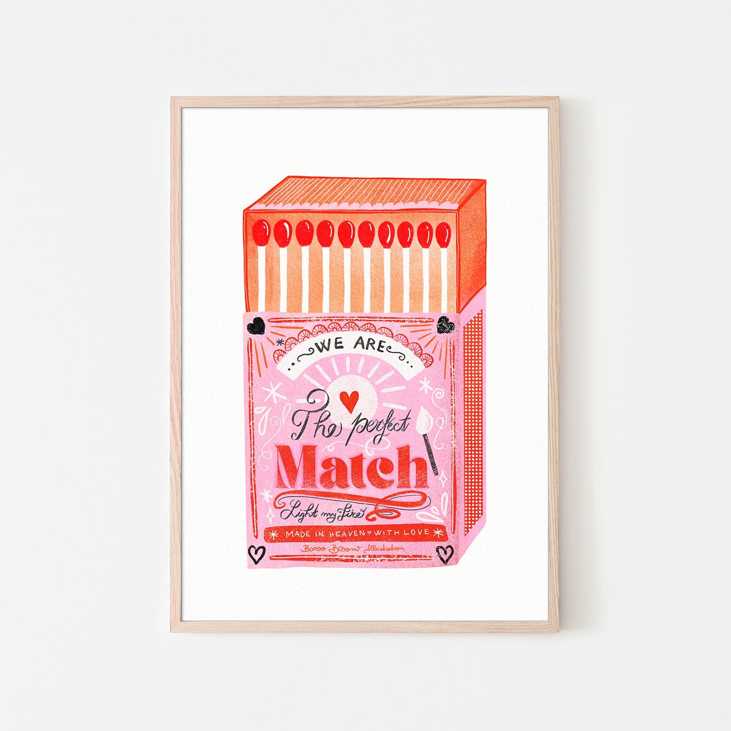 wall-art-print-canvas-poster-framed-Match Box - The Perfect Match, Style A-6