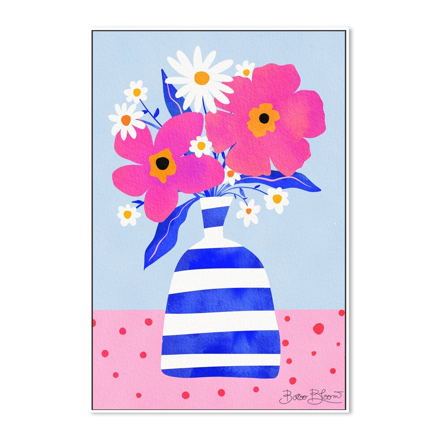 wall-art-print-canvas-poster-framed-Maximalist Flower Vase-5