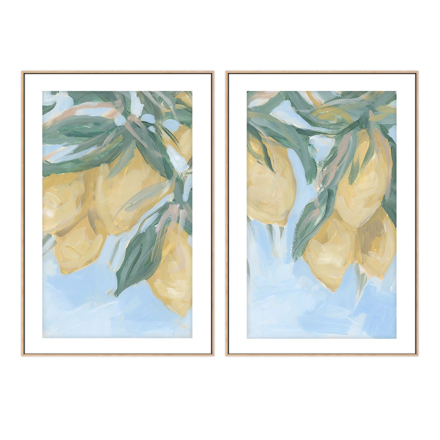 wall-art-print-canvas-poster-framed-Mediterranean Citrus Grove , Style B & C , Set Of 2 , By Jetty Home-6