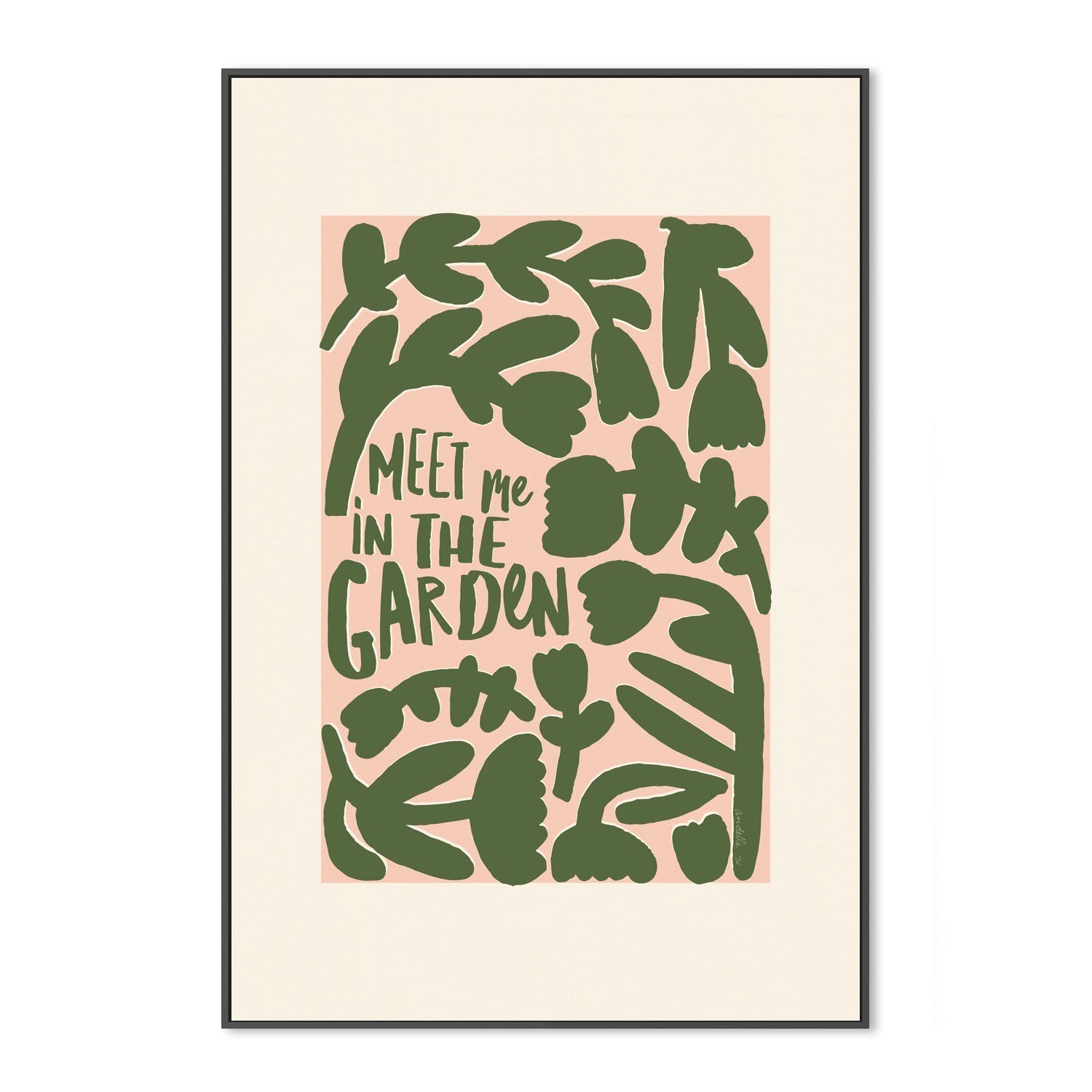 wall-art-print-canvas-poster-framed-Meet Me In The Garden, Style A , By Andelle Art-3