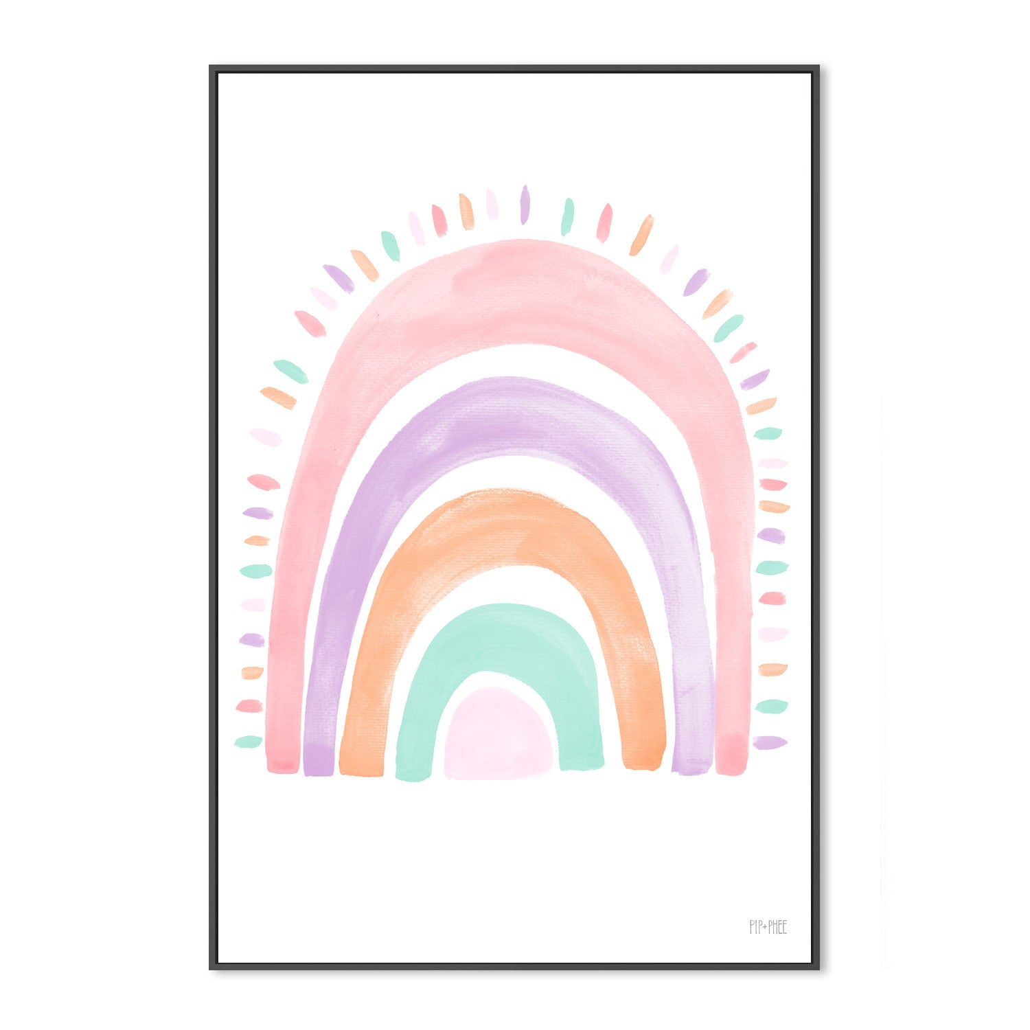 wall-art-print-canvas-poster-framed-Mermaid Rainbow , By Pip and Phee-3