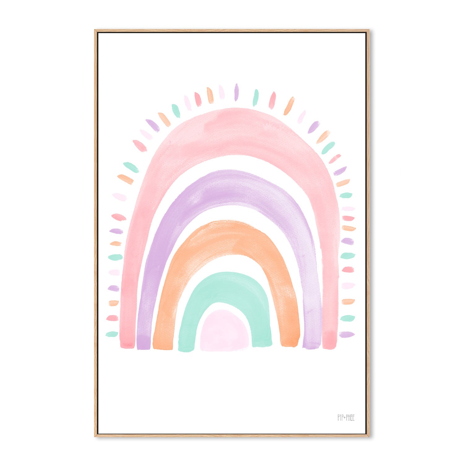 wall-art-print-canvas-poster-framed-Mermaid Rainbow , By Pip and Phee-4