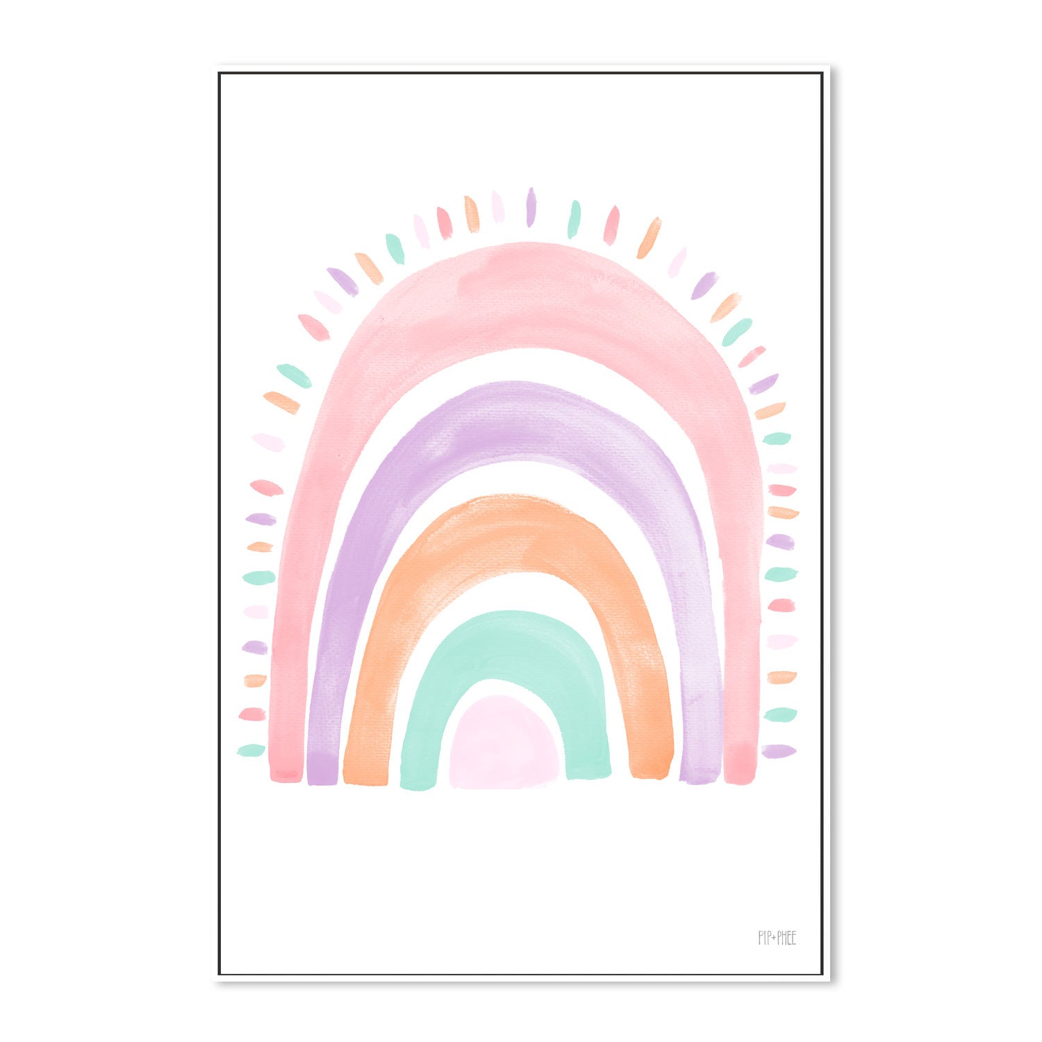 wall-art-print-canvas-poster-framed-Mermaid Rainbow , By Pip and Phee-5