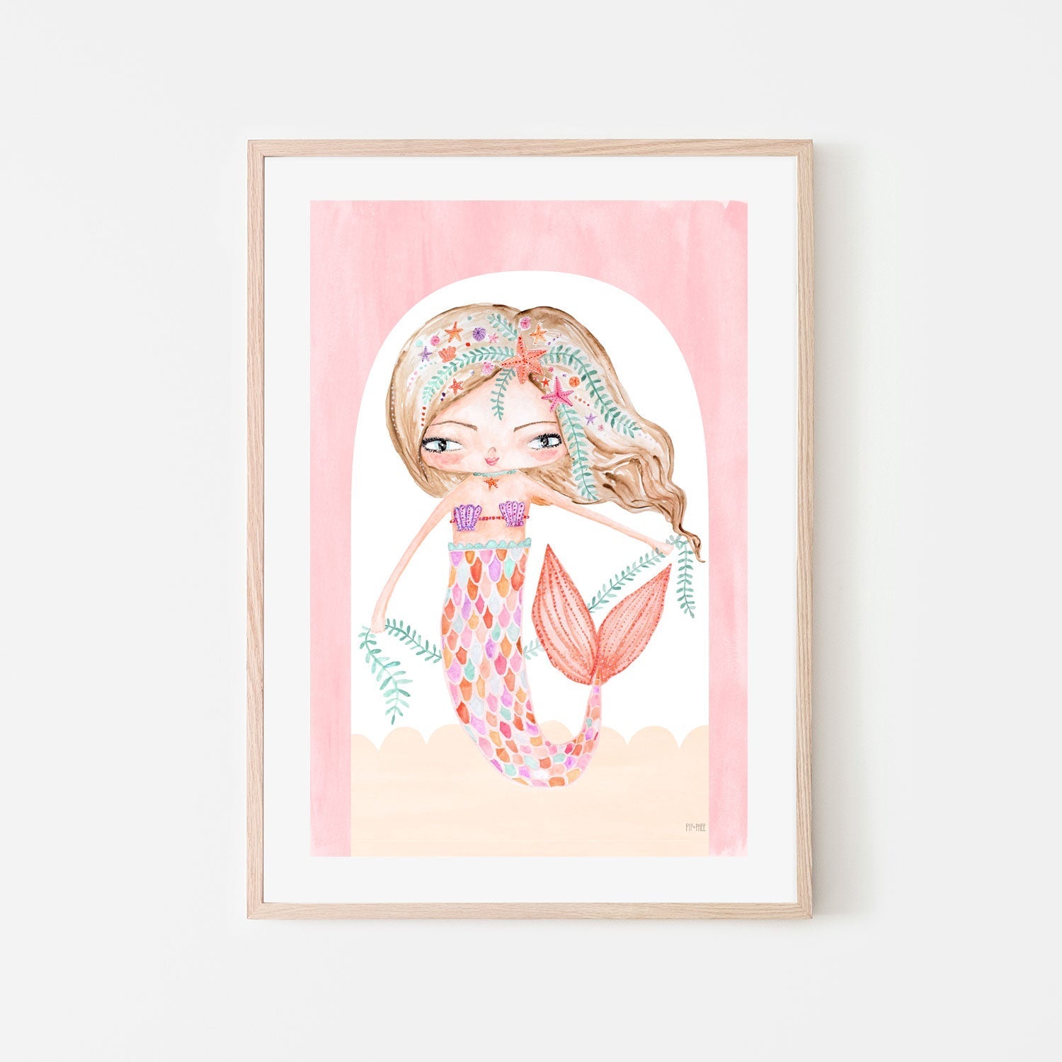 wall-art-print-canvas-poster-framed-Mermaid Reef , By Pip and Phee-6