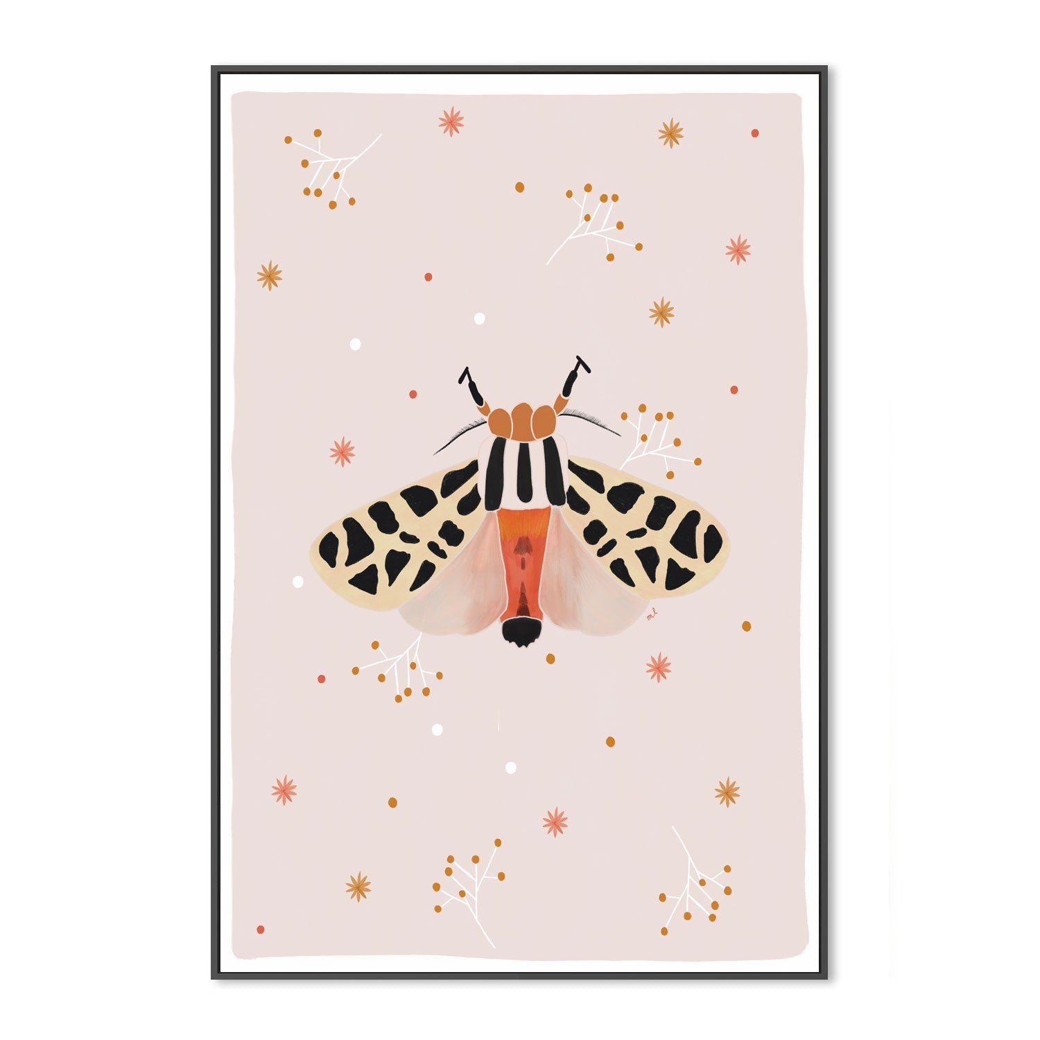 wall-art-print-canvas-poster-framed-Mexican Tiger Moth , By Menina Lisboa-3