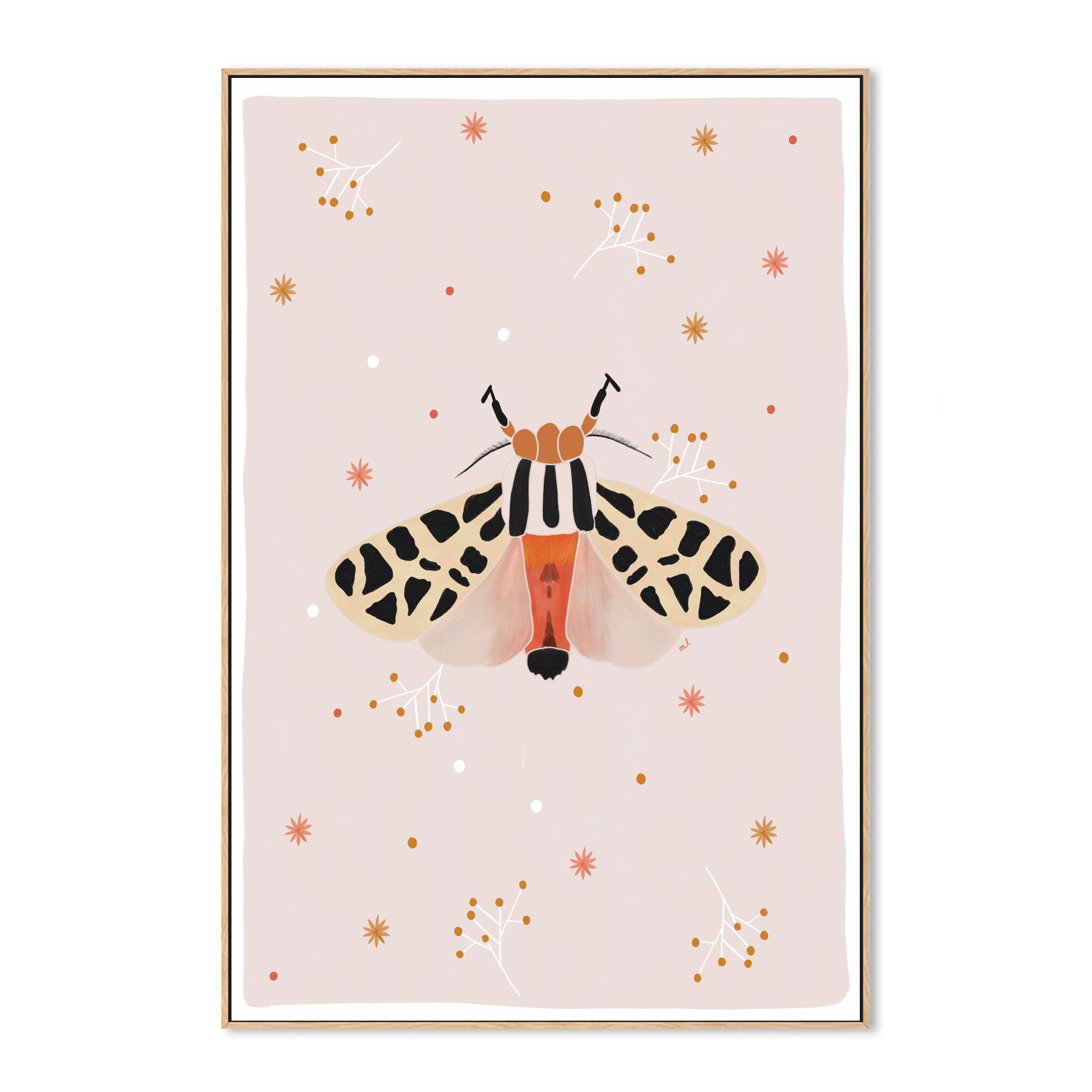 wall-art-print-canvas-poster-framed-Mexican Tiger Moth , By Menina Lisboa-4