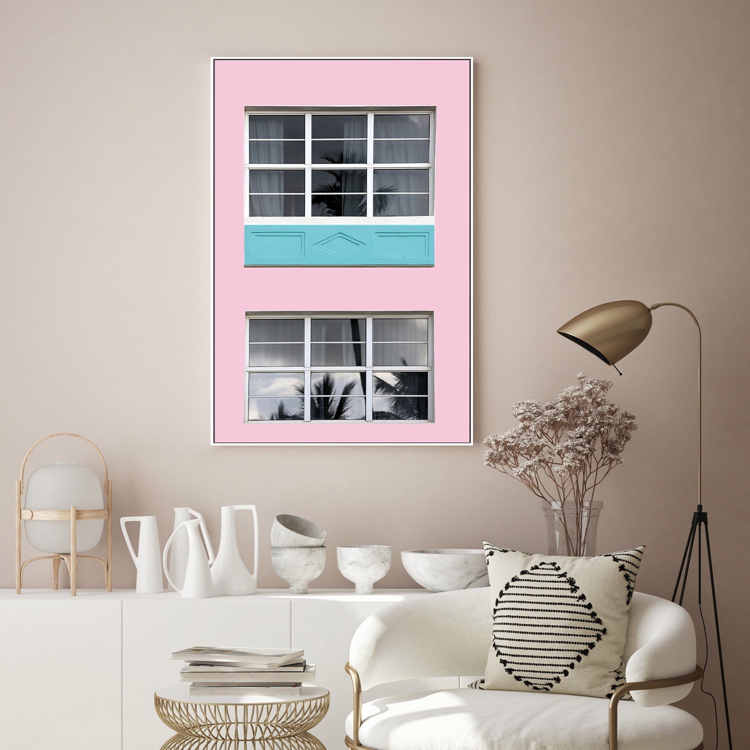 wall-art-print-canvas-poster-framed-Miami Reflections , By Peter Dulis-7
