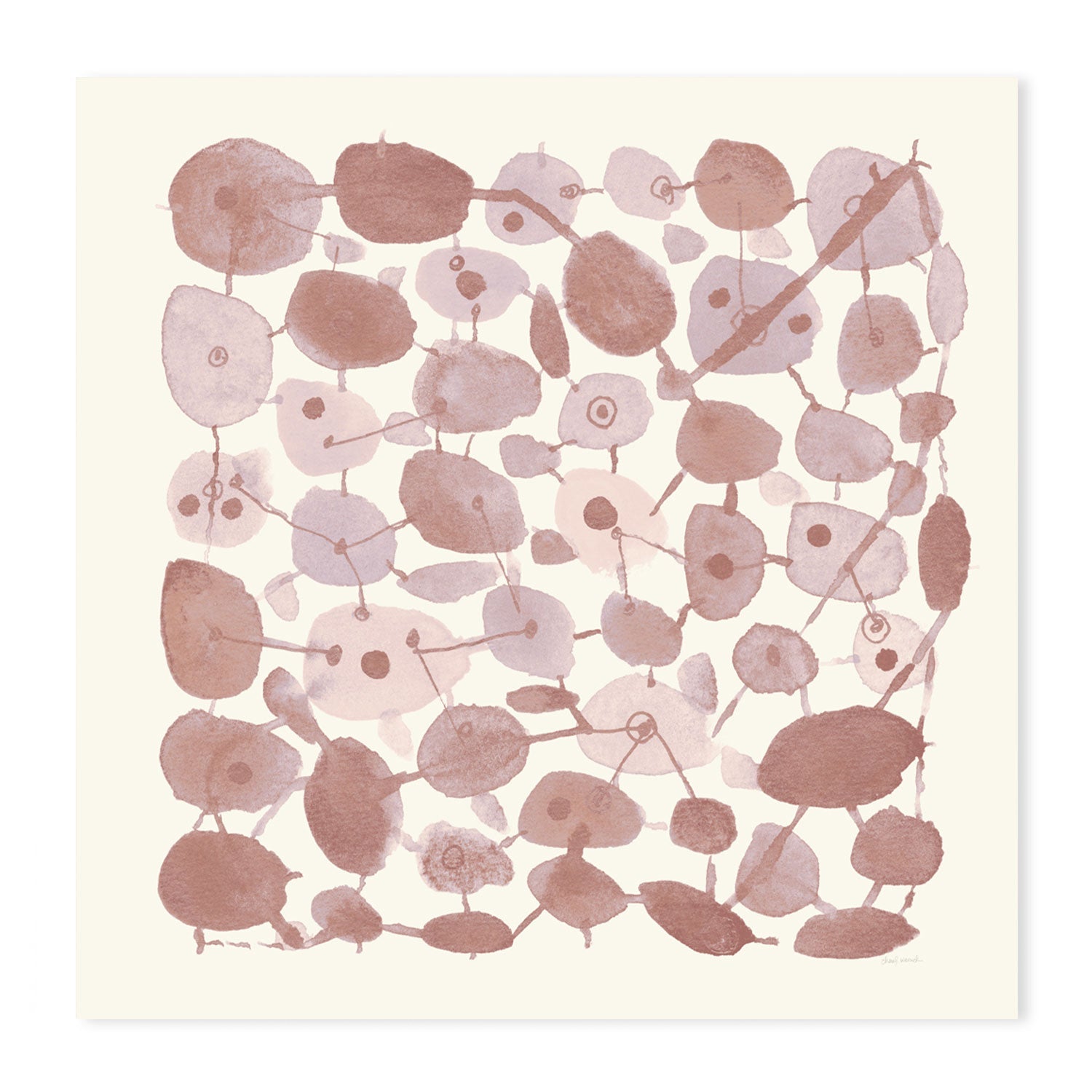 wall-art-print-canvas-poster-framed-Mid Century, Blush-GIOIA-WALL-ART