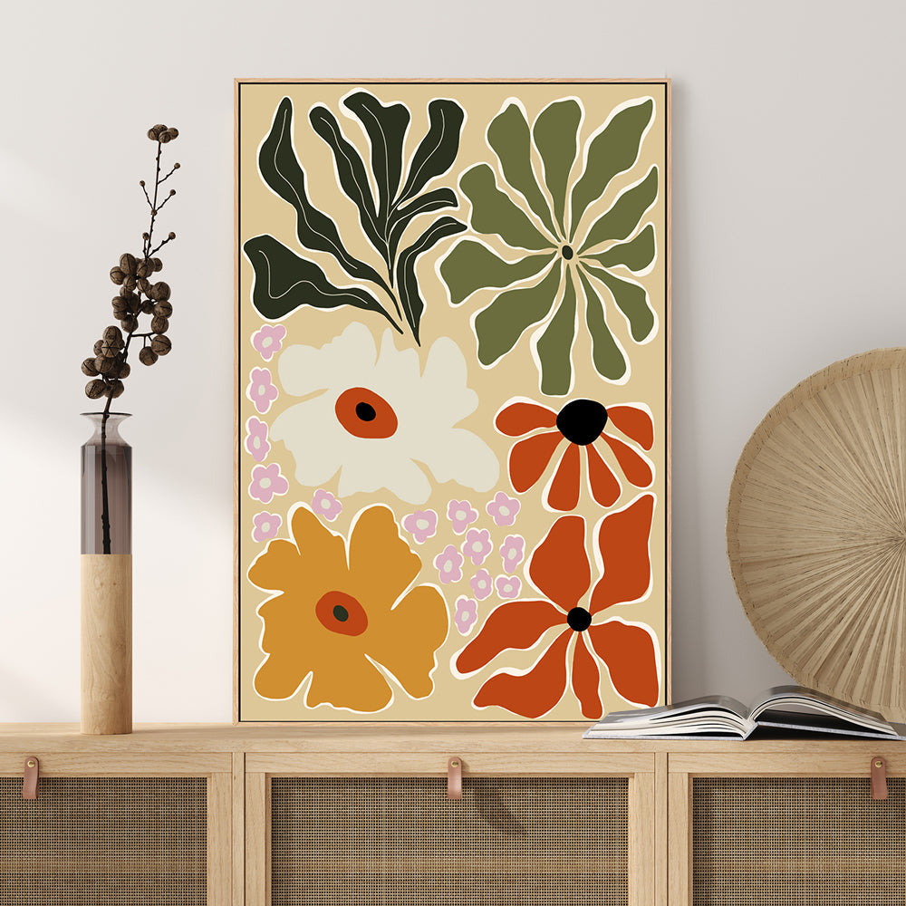 wall-art-print-canvas-poster-framed-Mid-century Bouquet , By Miho Art Studio , By Miho Art Studio-2