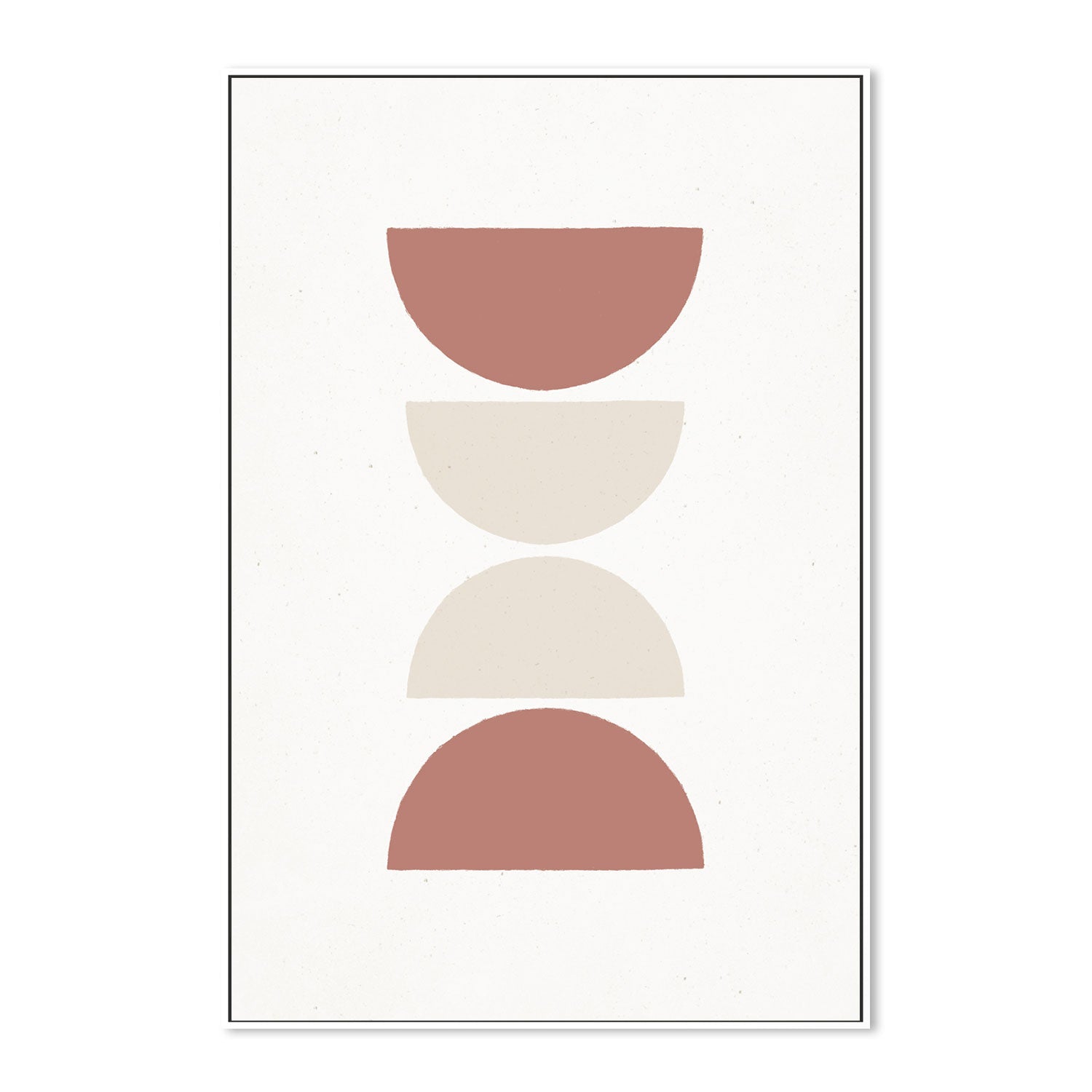 wall-art-print-canvas-poster-framed-Mid-Century Circles, Style B-GIOIA-WALL-ART