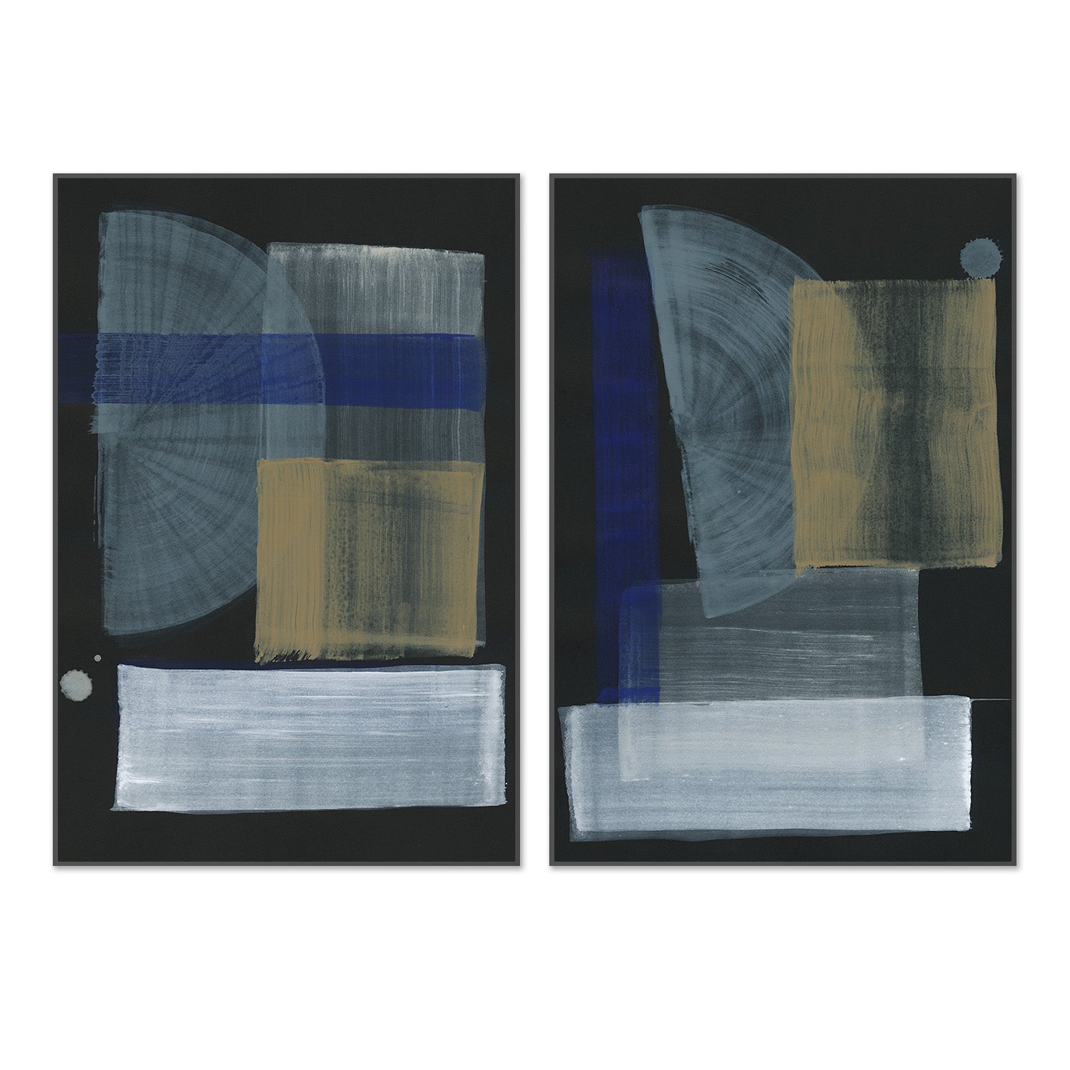wall-art-print-canvas-poster-framed-Mid Mod, Style A & B, Set Of 2 , By Megan Swartz-3