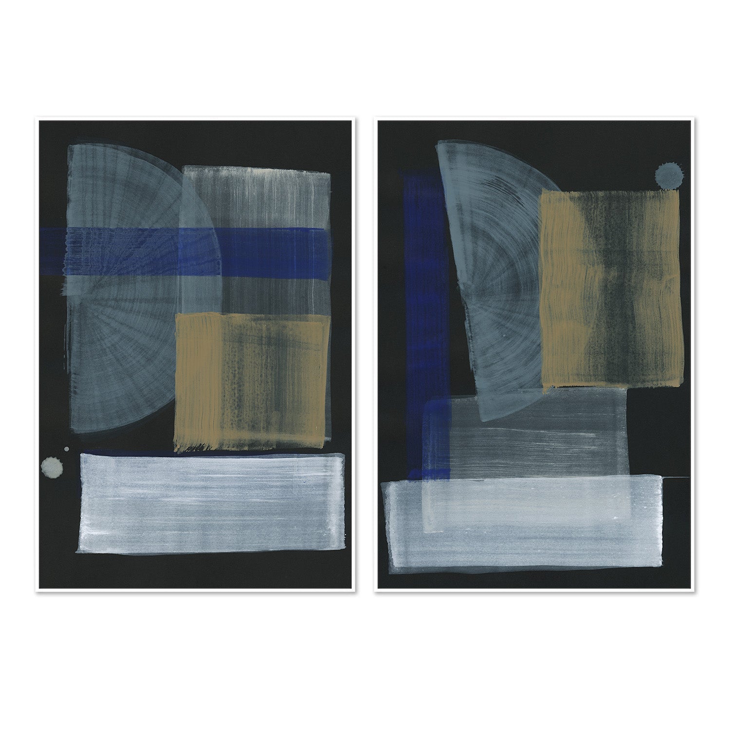 wall-art-print-canvas-poster-framed-Mid Mod, Style A & B, Set Of 2 , By Megan Swartz-5