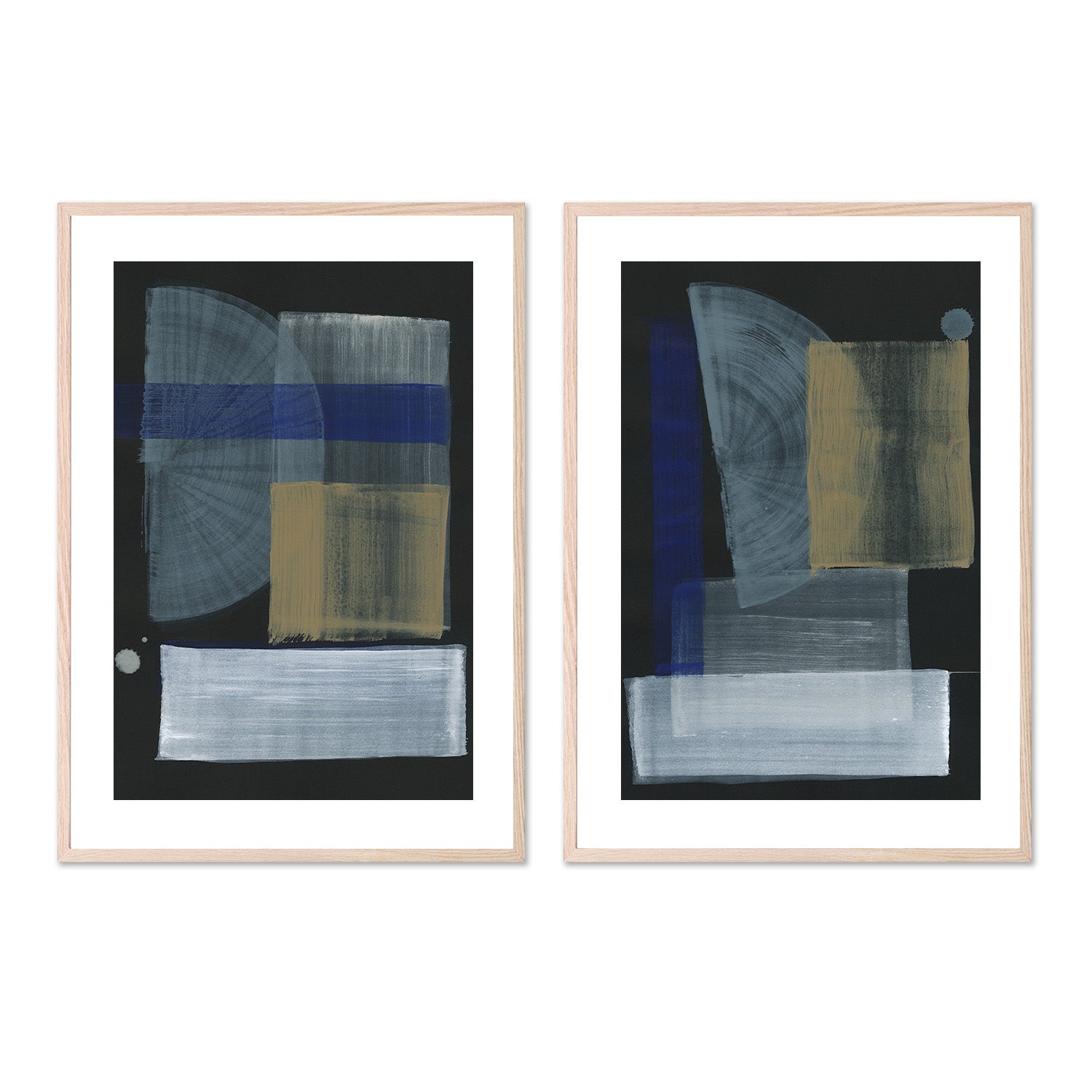 wall-art-print-canvas-poster-framed-Mid Mod, Style A & B, Set Of 2 , By Megan Swartz-6