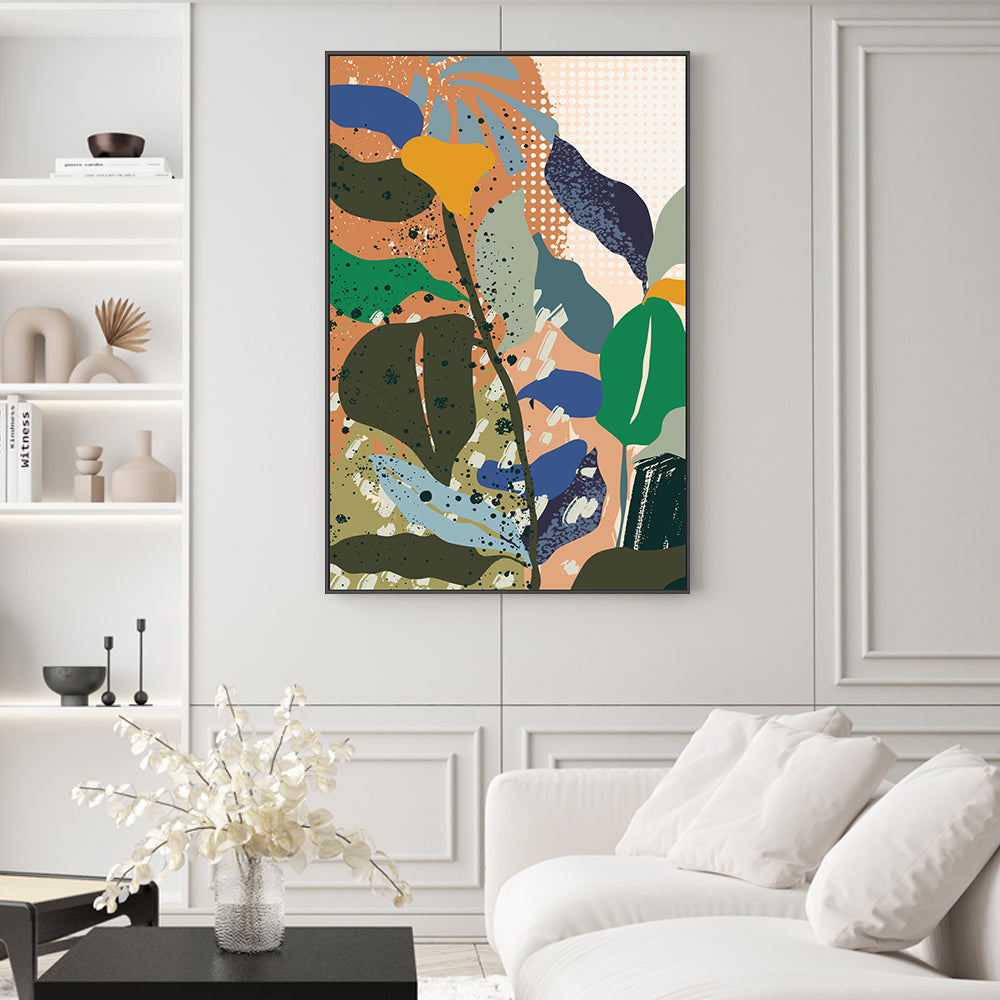 wall-art-print-canvas-poster-framed-Midcentury Ikebana Light-2