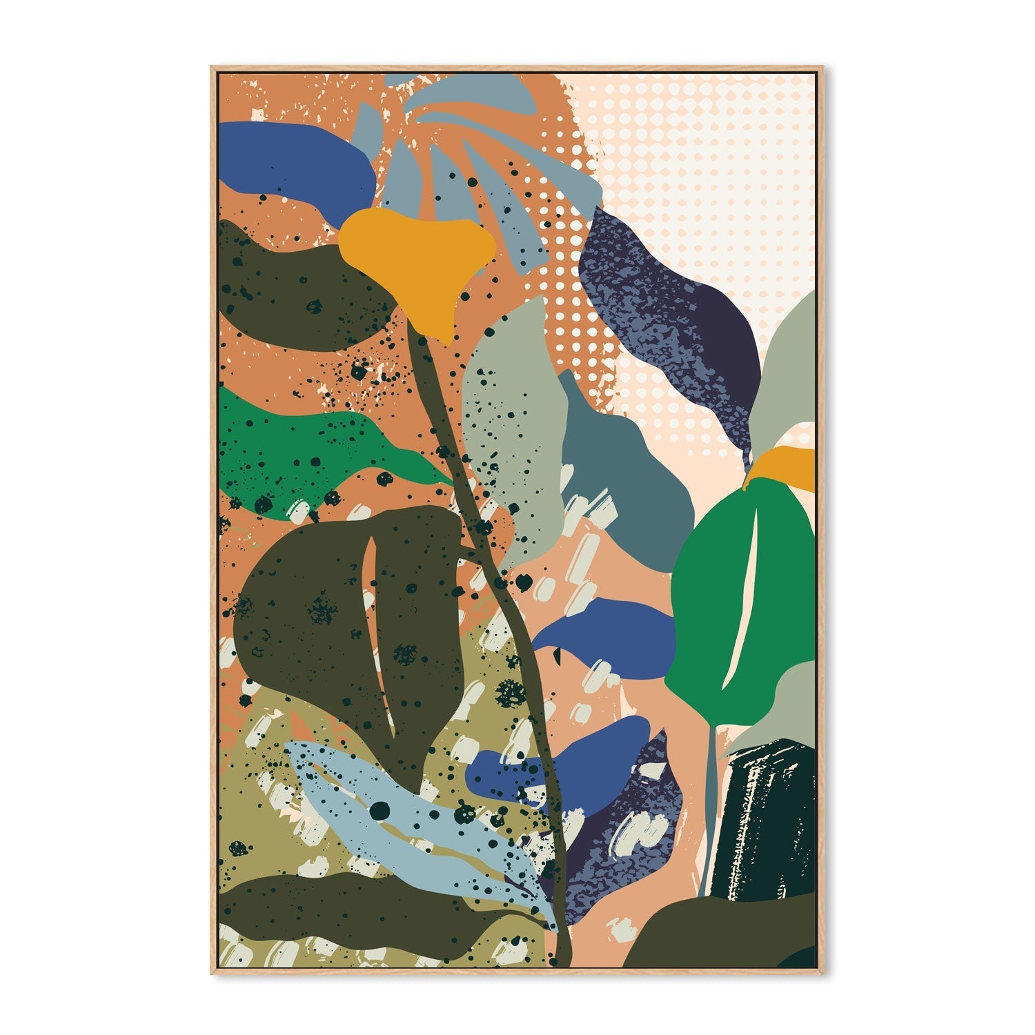 wall-art-print-canvas-poster-framed-Midcentury Ikebana Light-4