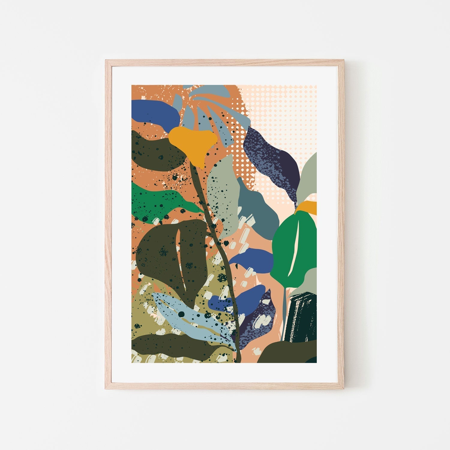 wall-art-print-canvas-poster-framed-Midcentury Ikebana Light-6